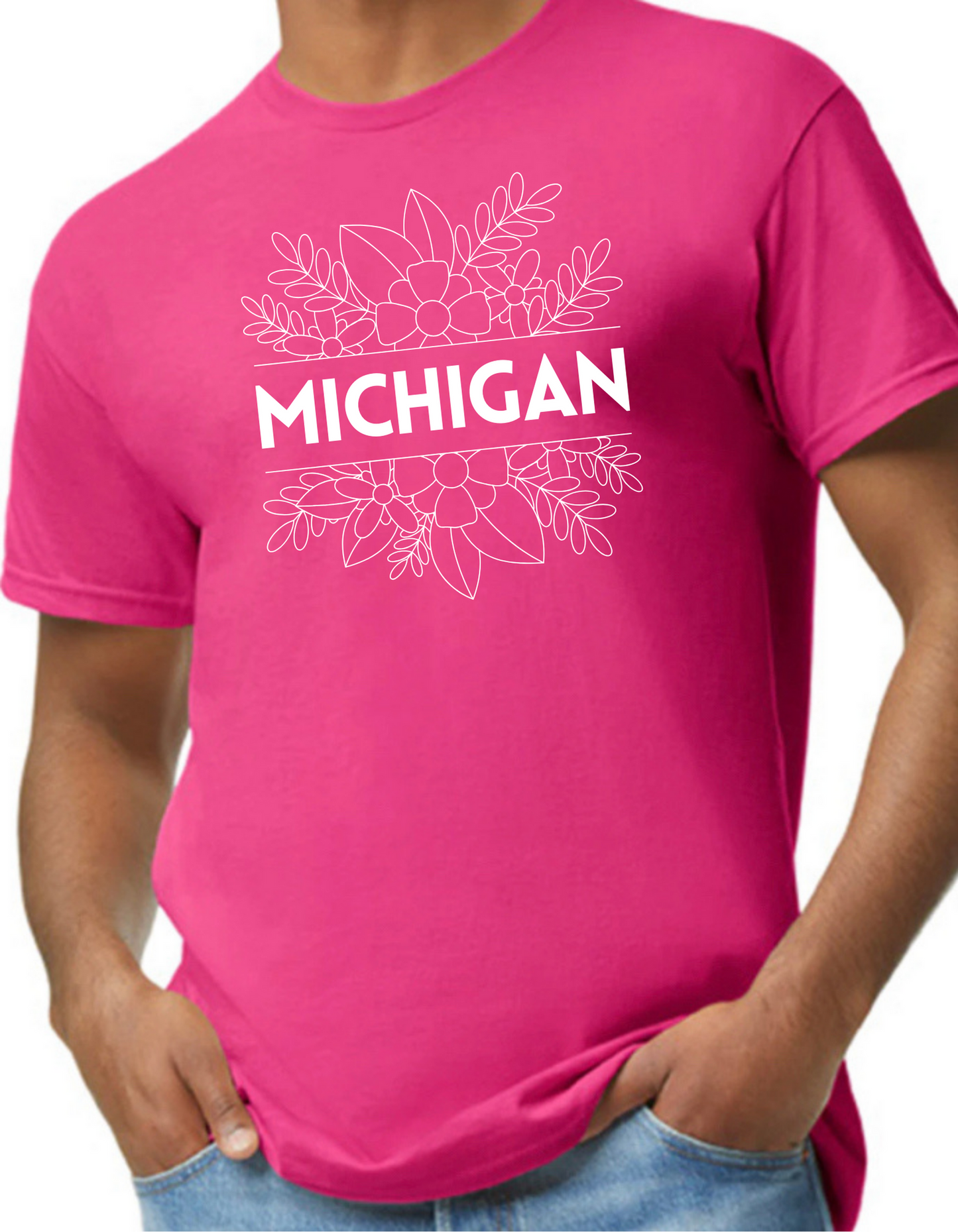 Floral Michigan Graphic Tee