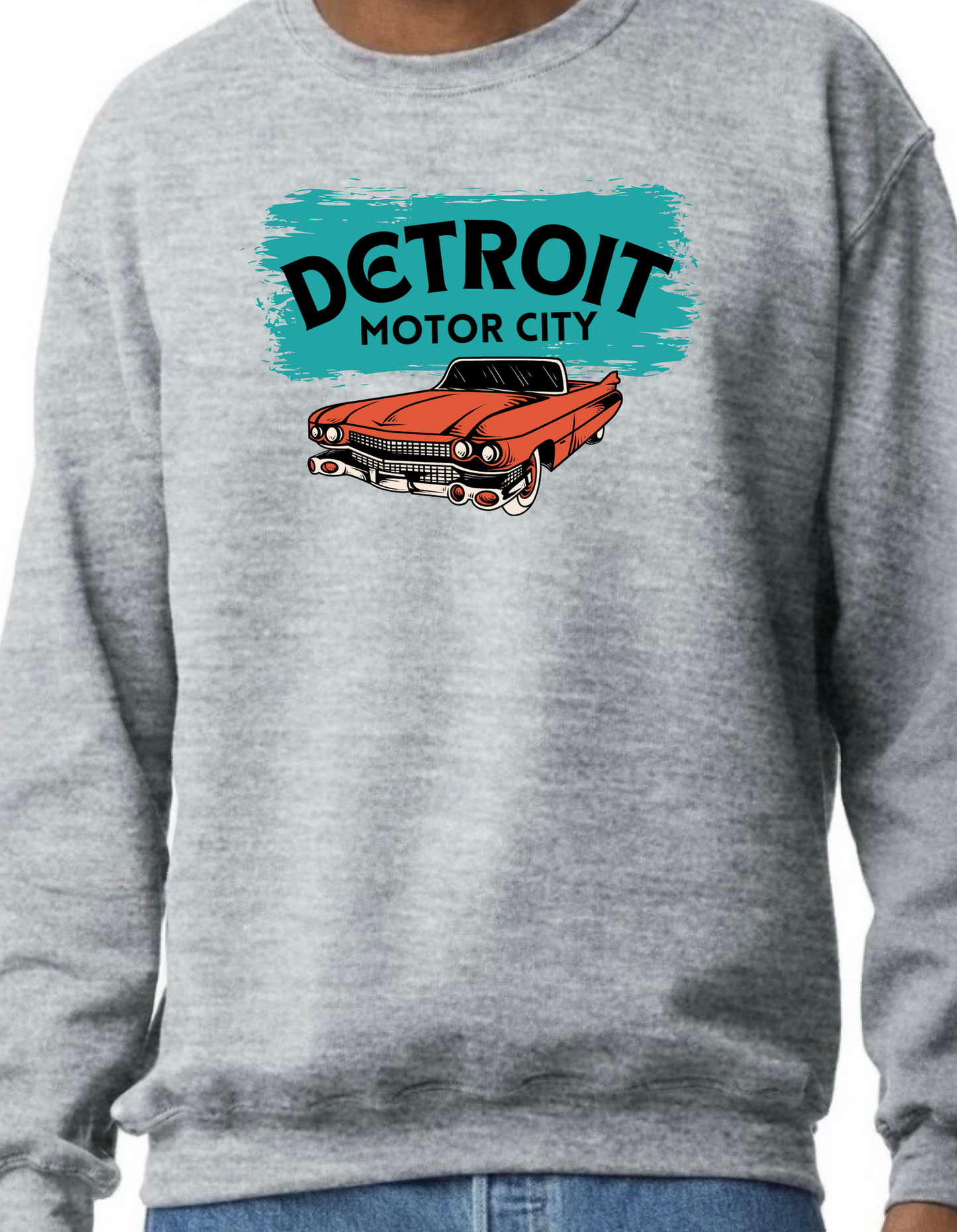 Detroit, Motor City Crewneck