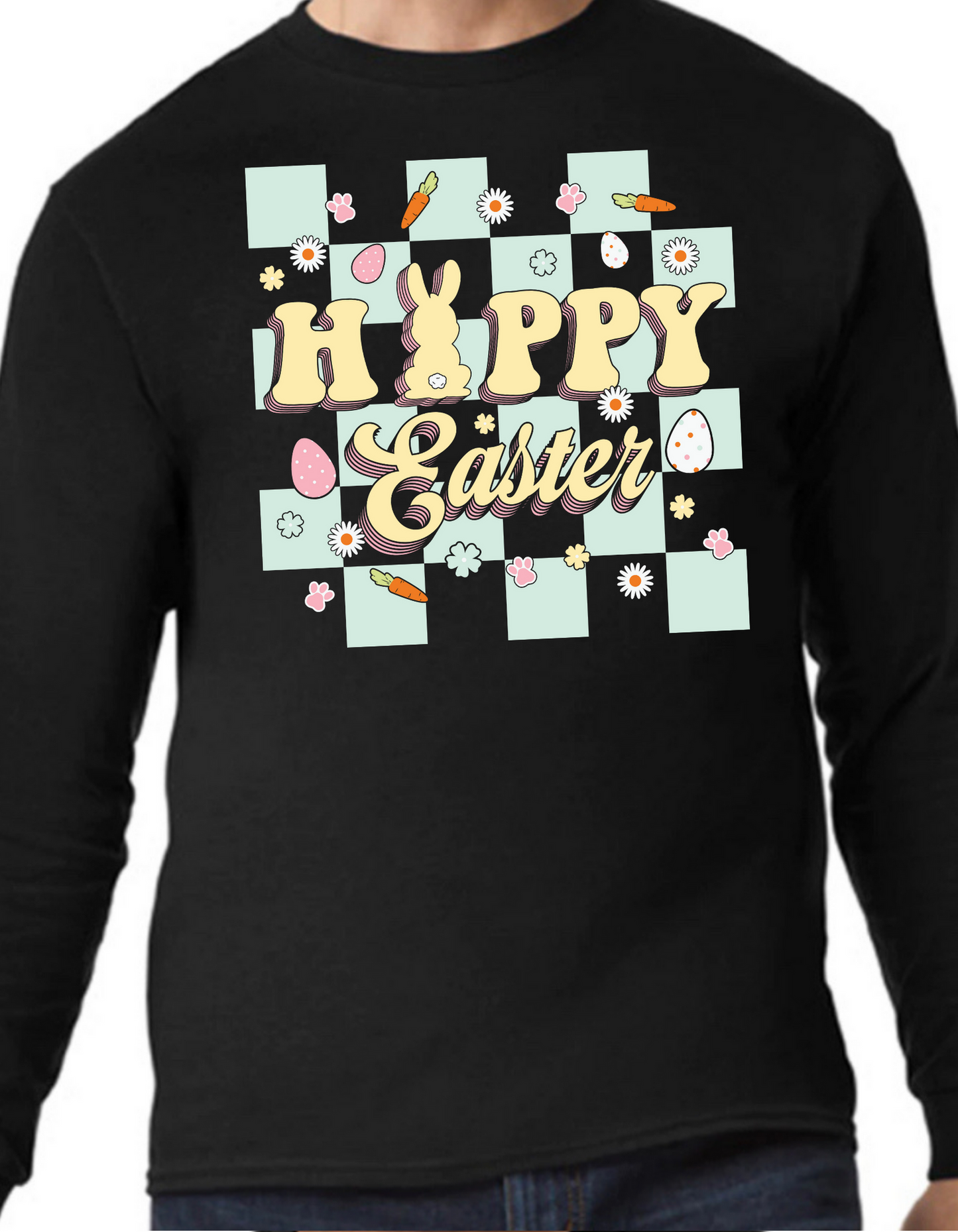 Retro Happy Easter Longsleeve