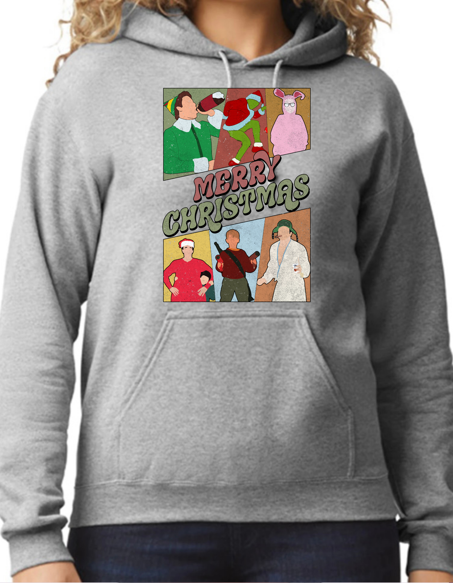 Merry Christmas Characters Hoodie