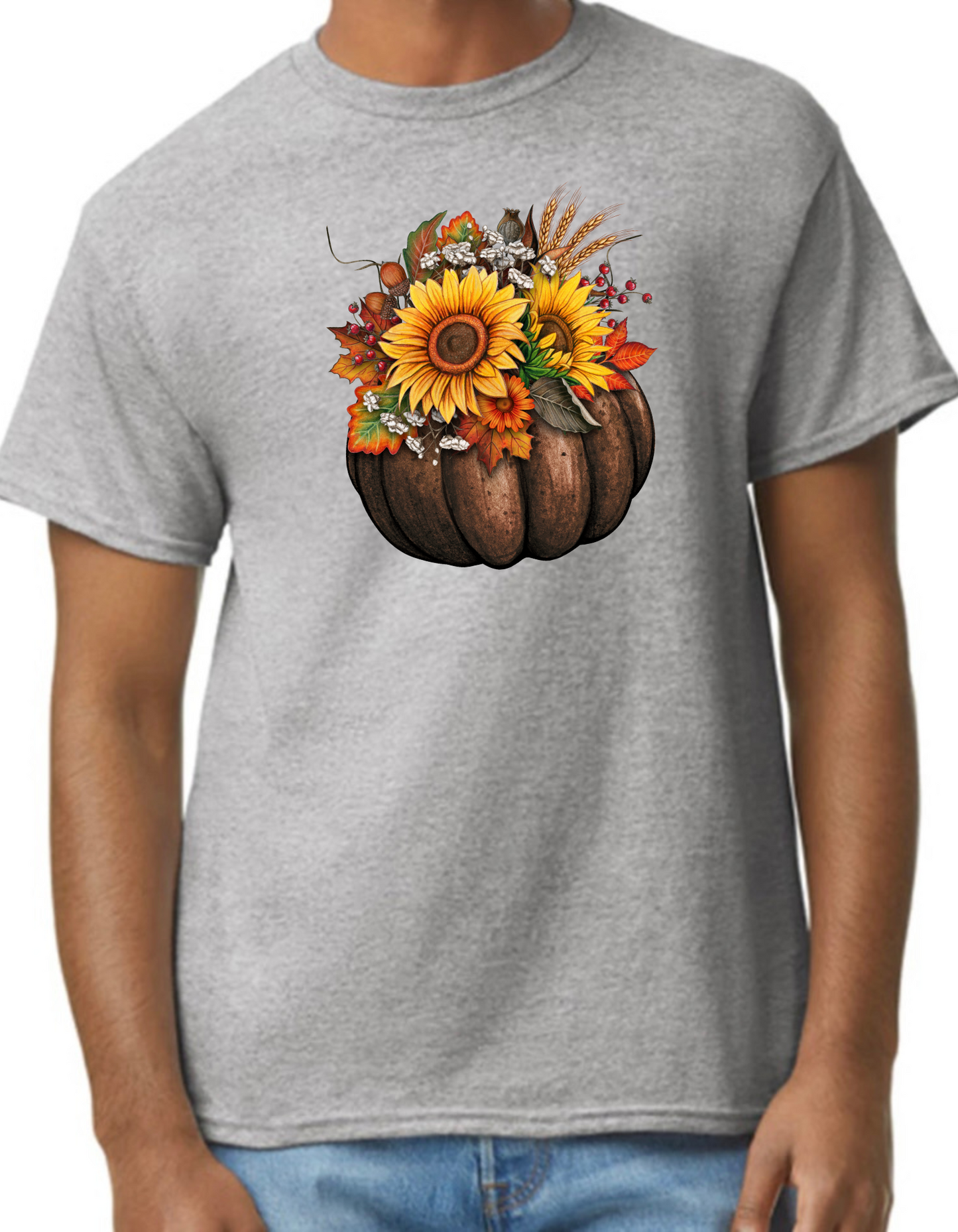 Pumpkin Sunflower Graphic Tee