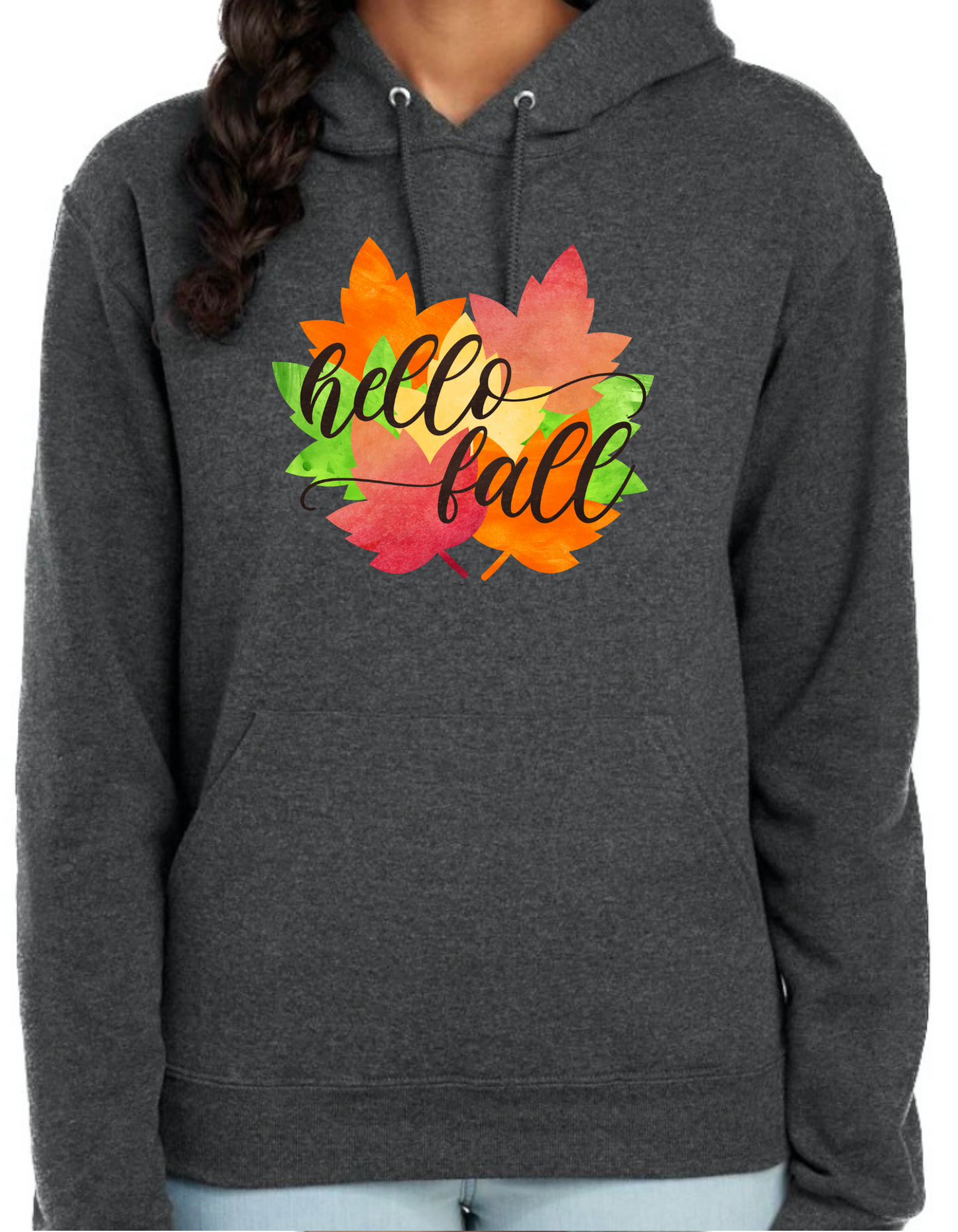 Hello Fall Leaves Hoodie