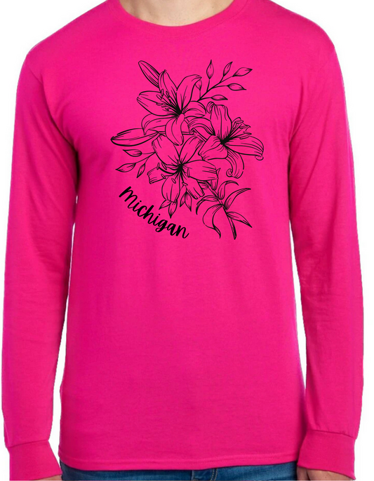 Michigan Hibiscus Longsleeve