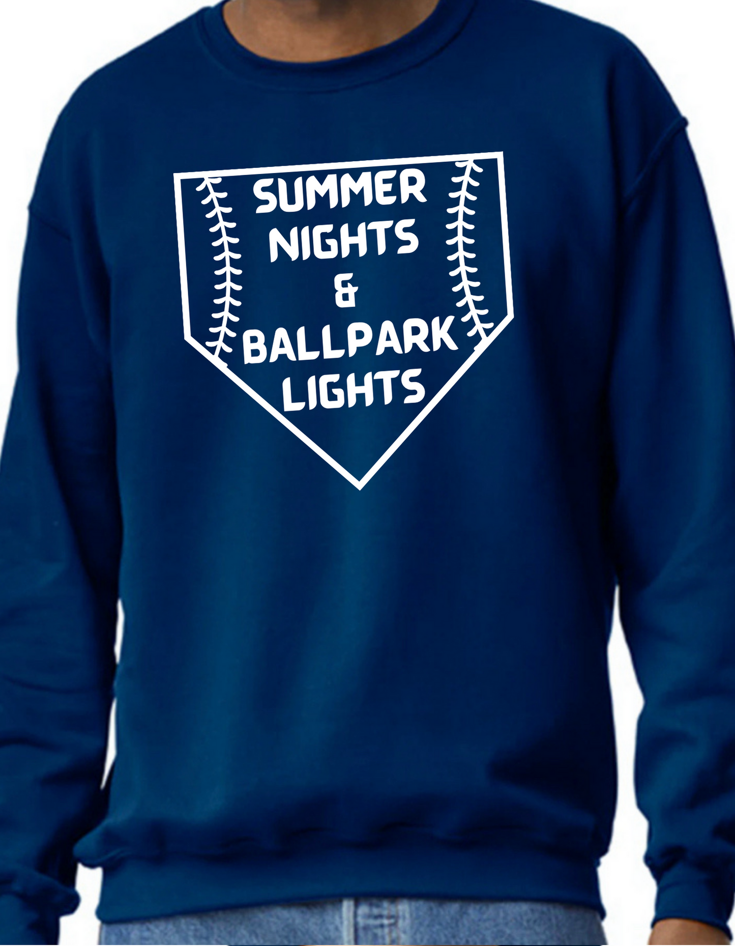 Summer Nights & Ballpark Lights Crewneck