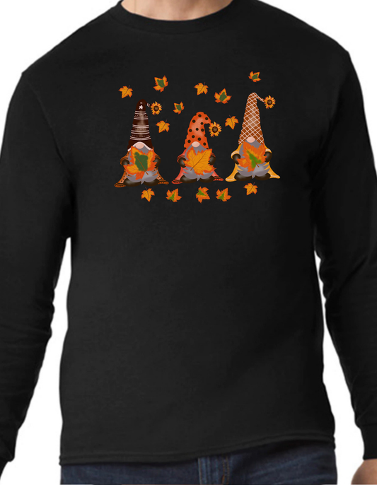 Fall Gnome Leaves Longsleeve