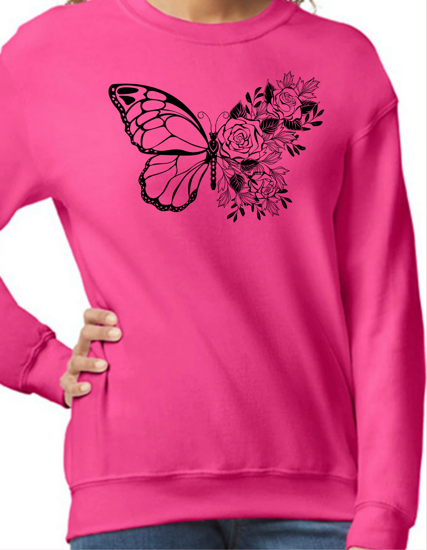 Blooming Butterfly Crewneck