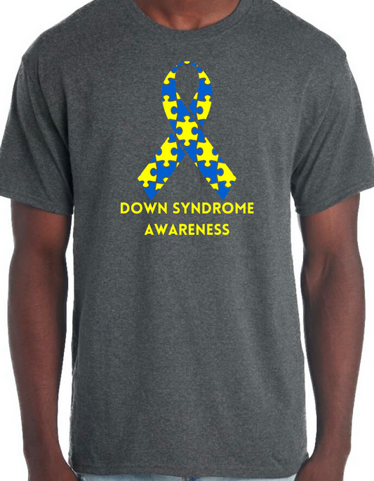 Down Syndrome Awareness Ribbon Graphic Tee