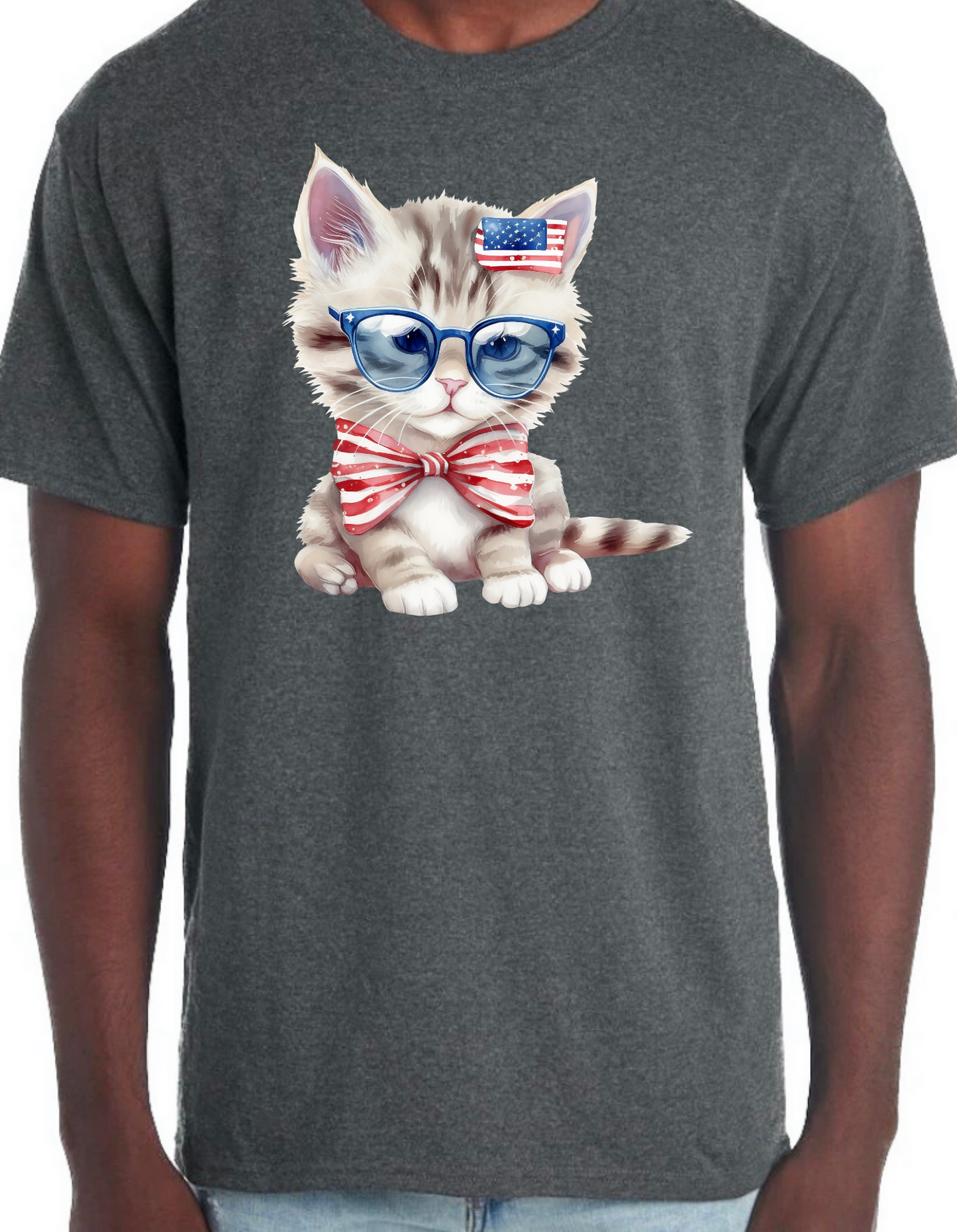 Patriotic Kitten Graphic Tee