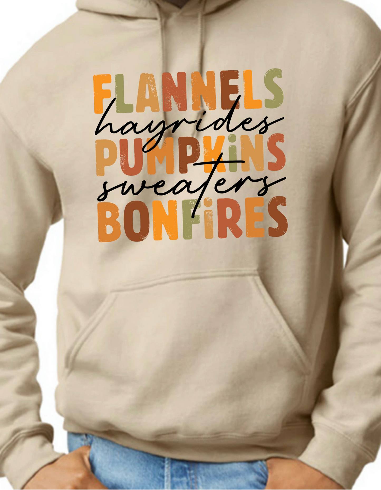 Flannels, Hayrides, Pumpkins Hoodie