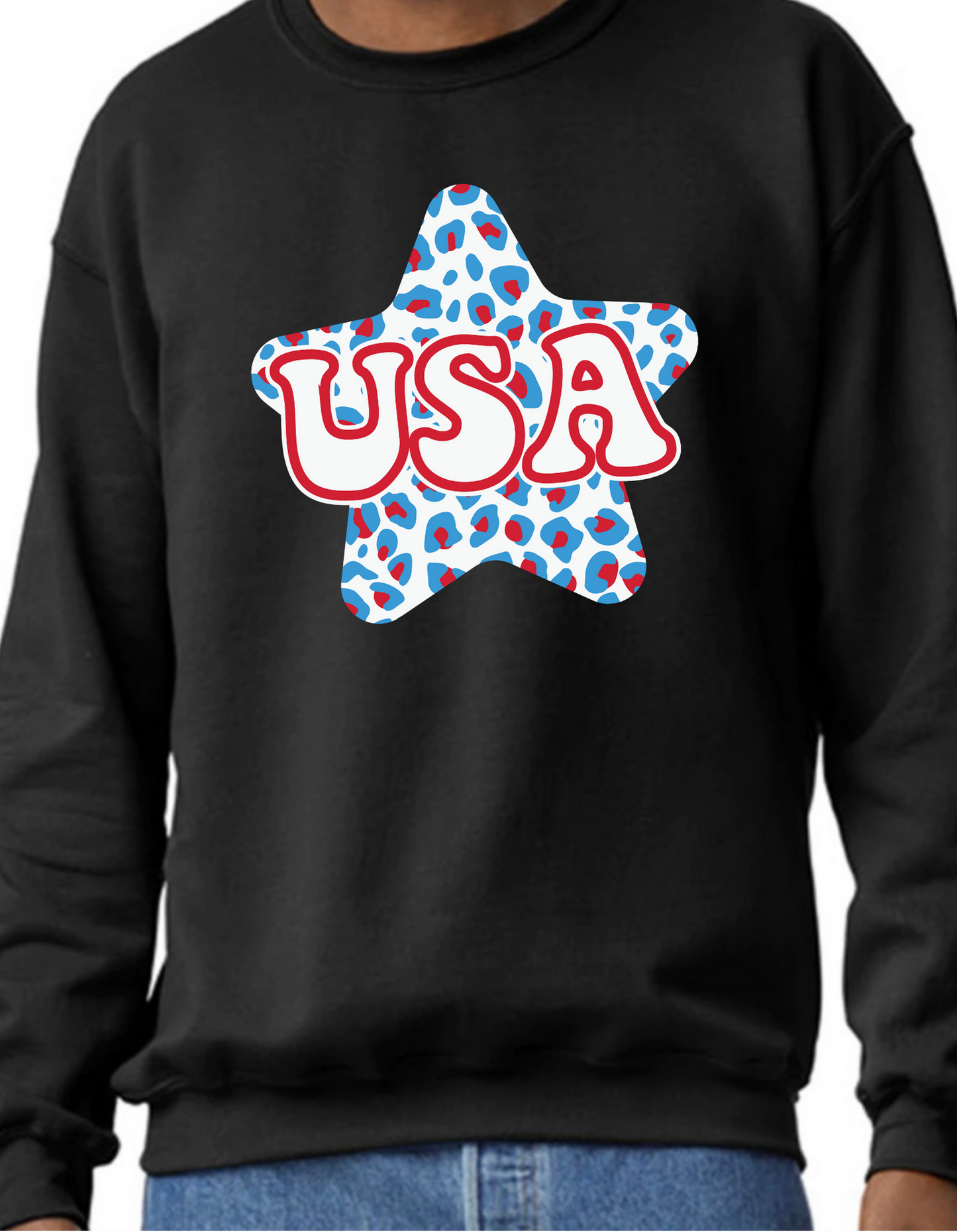 USA Star Crewneck