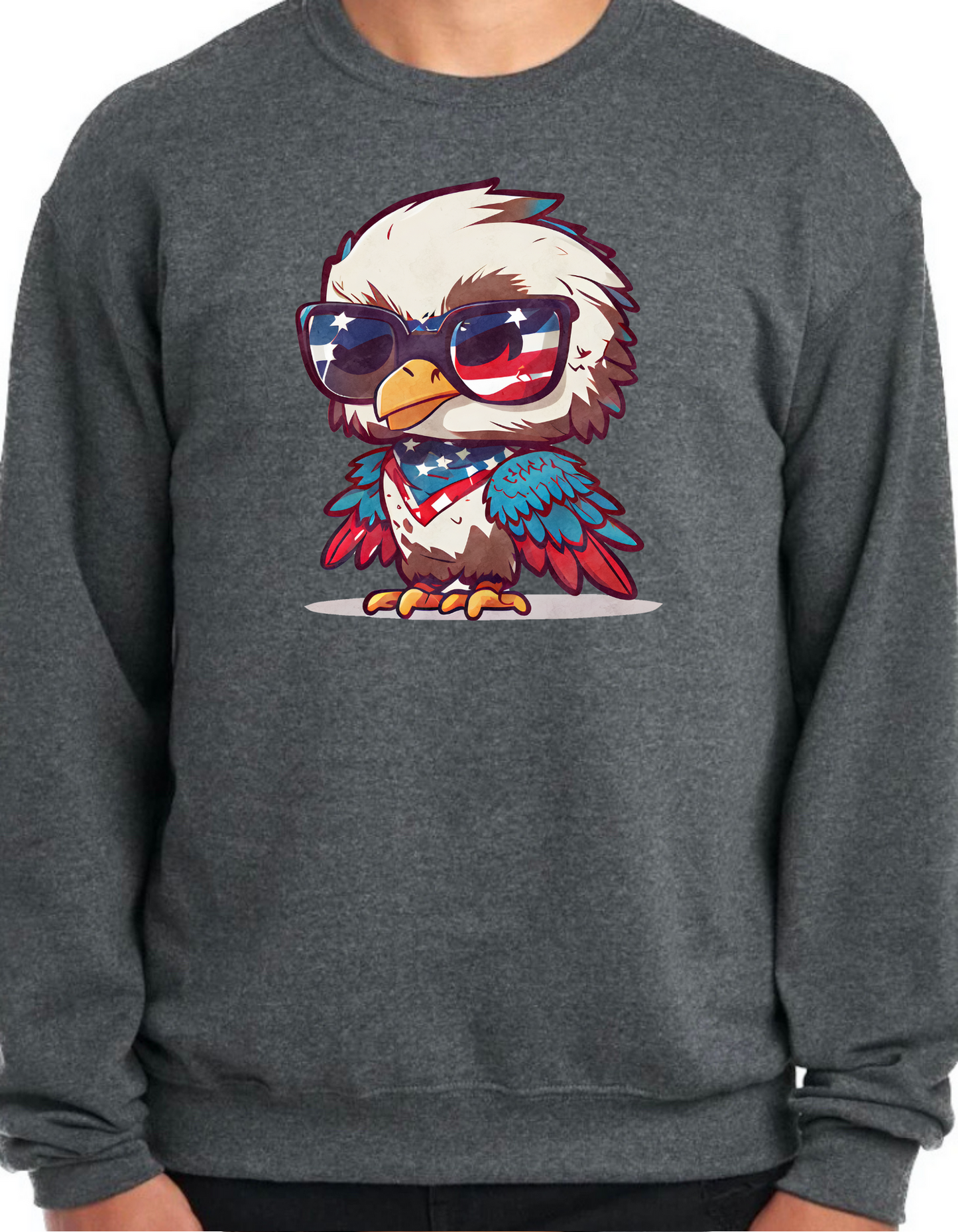 Patriotic Eagle Crewneck