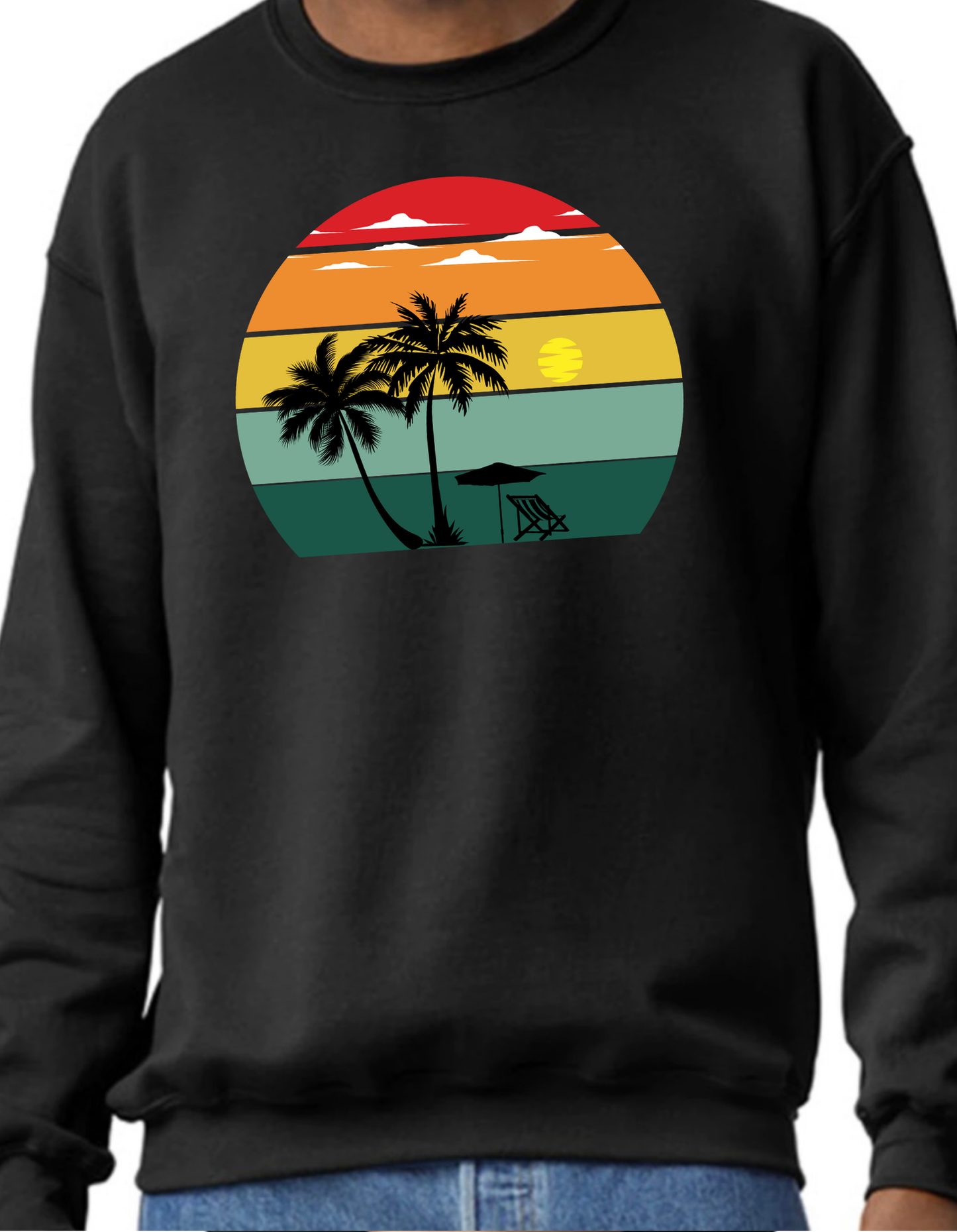 Sunset Rainbow Crewneck