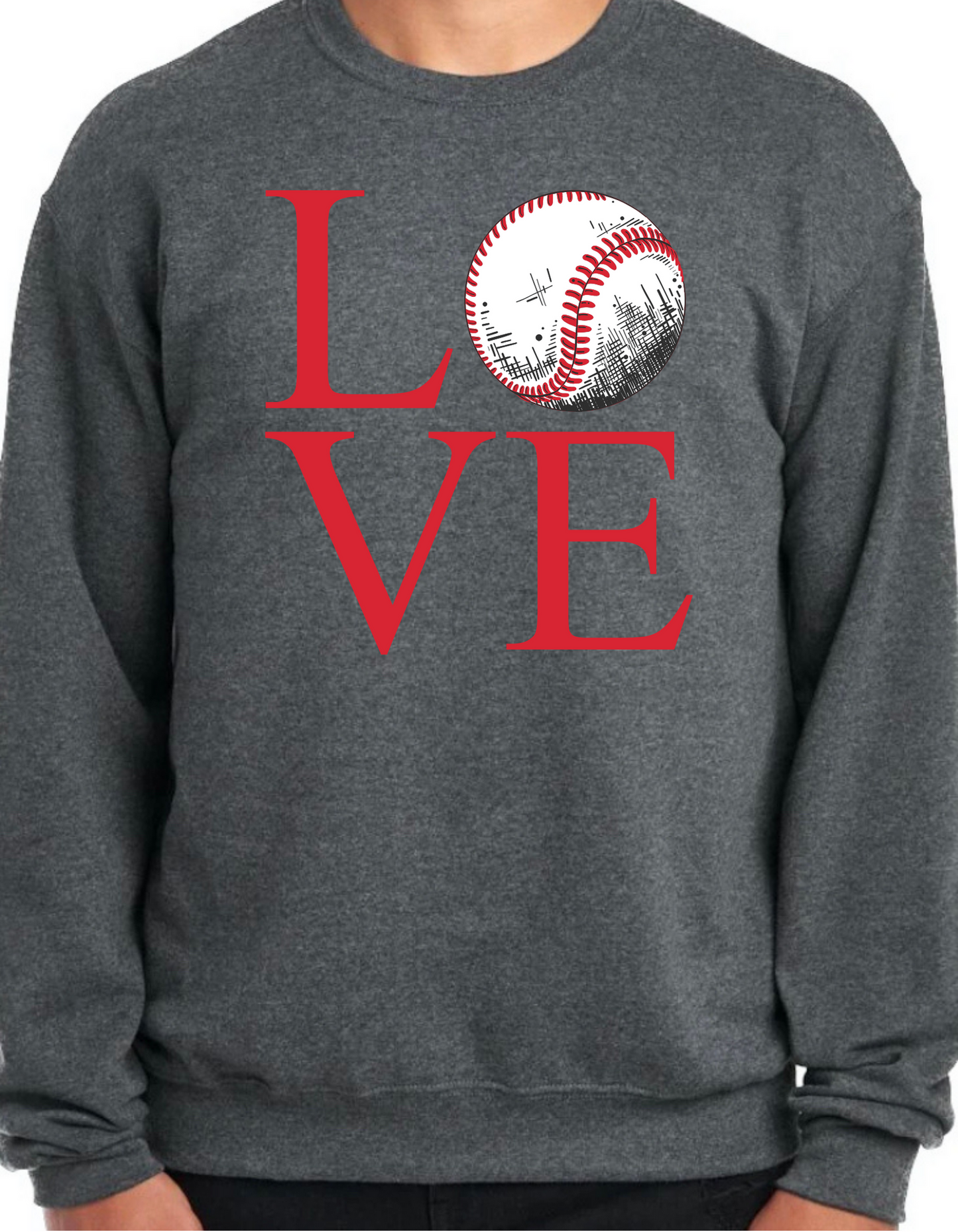 Love Baseball Crewneck