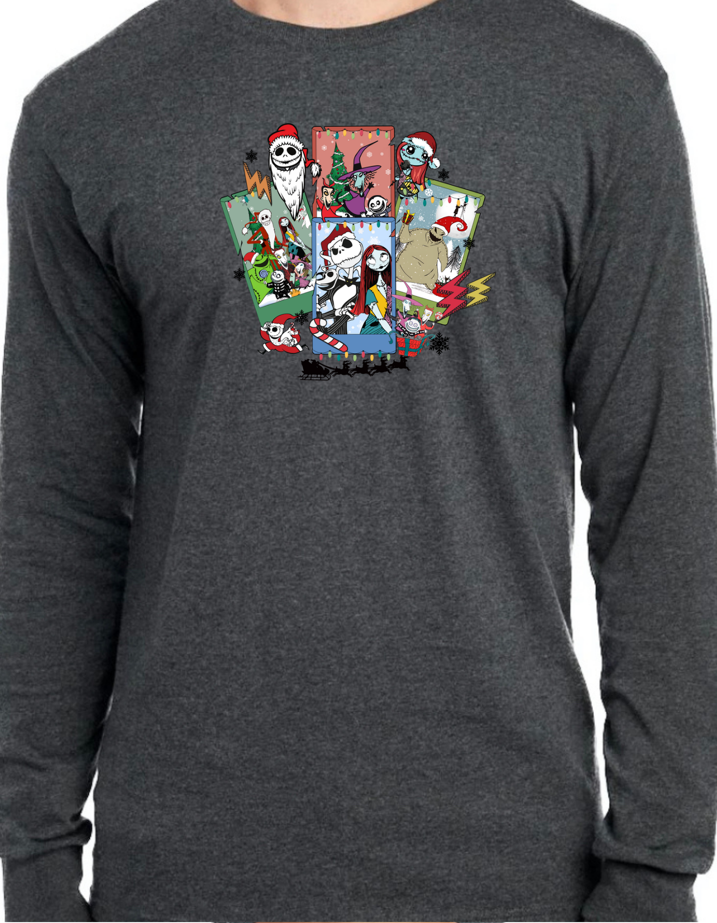 Nightmare Before Christmas Collage Longsleeve