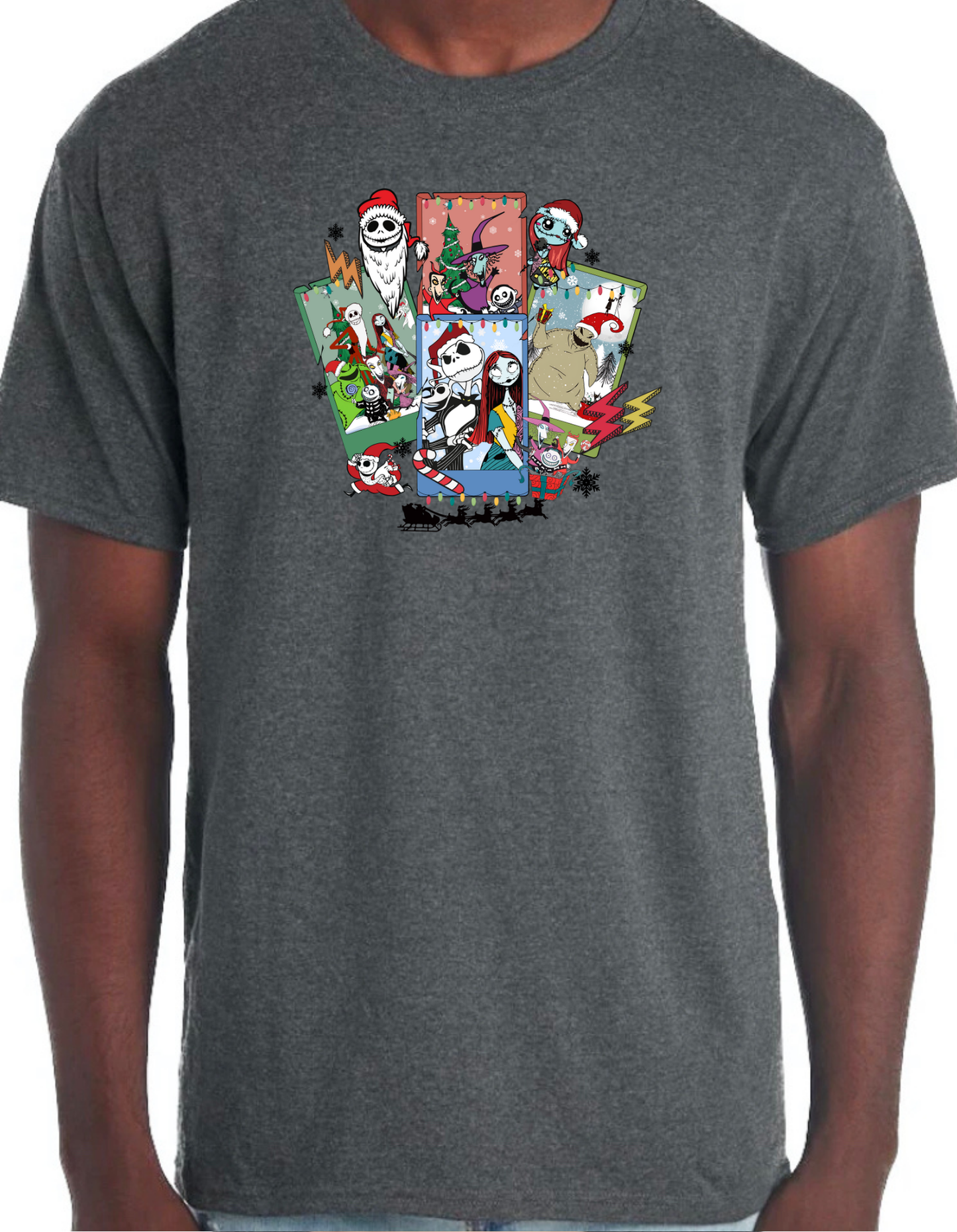 Nightmare Before Christmas Collage Graphic Tee