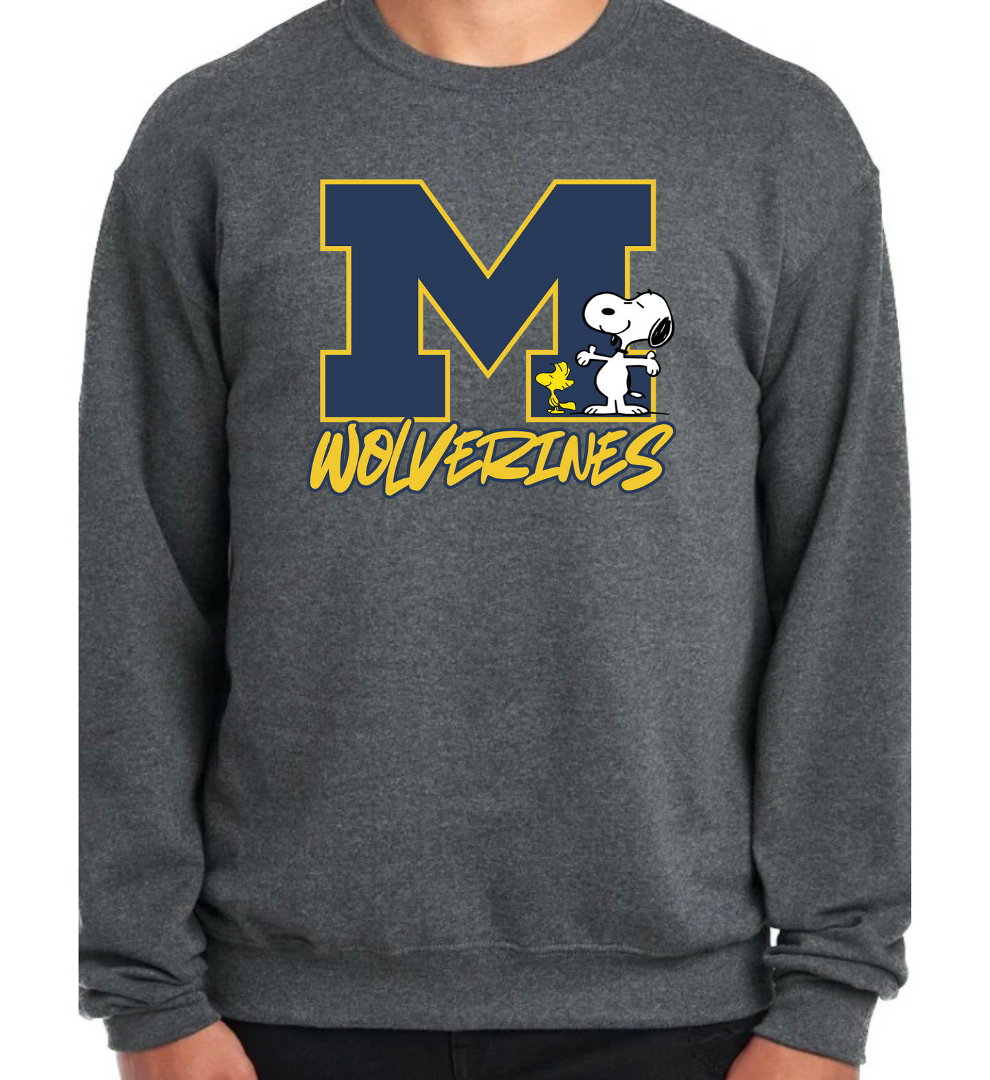 Snoopy Wolverines Crewneck