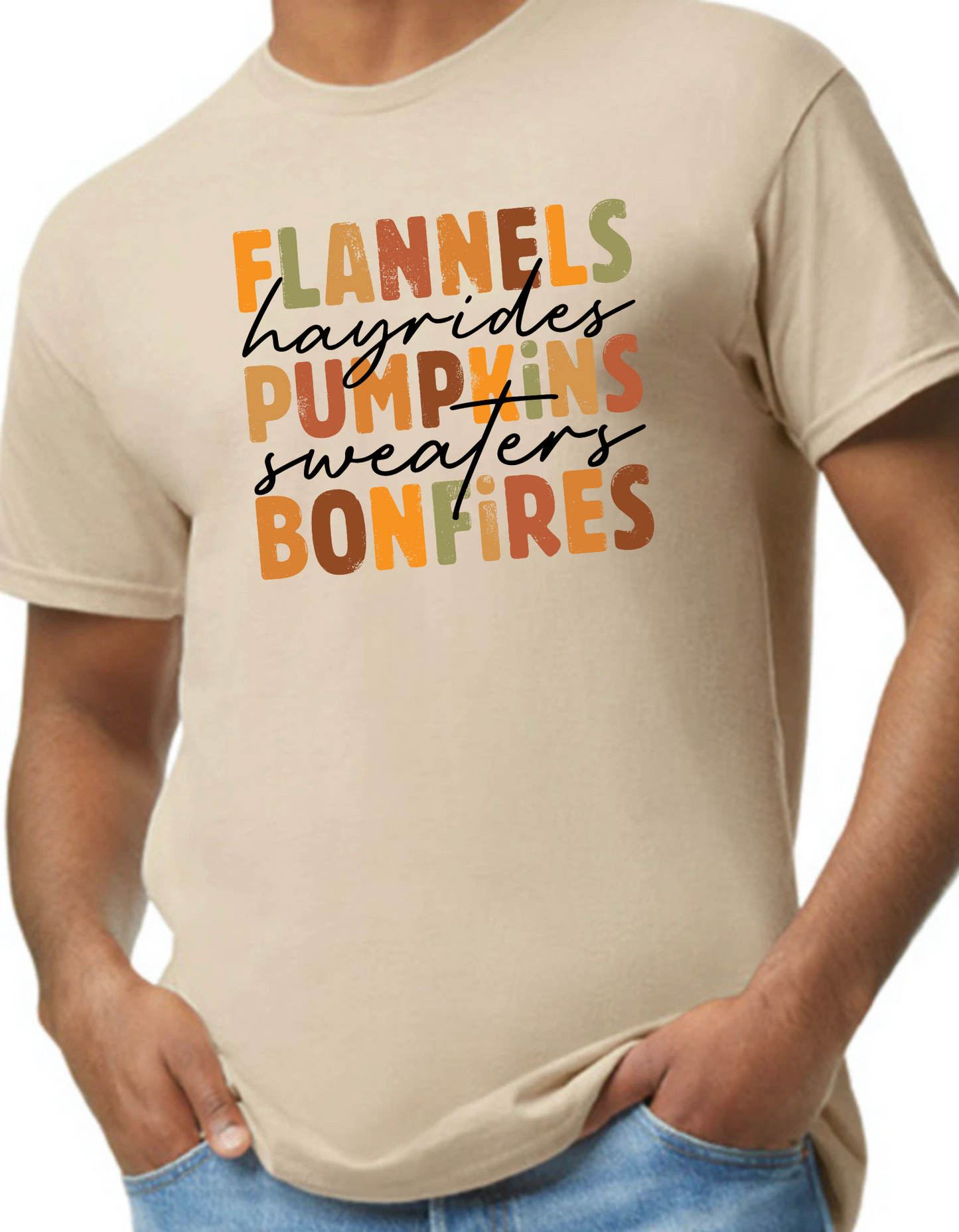 Flannels, Hayrides, Pumpkins Graphic Tee
