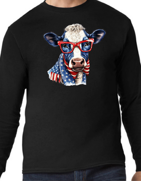 Patriotic Cow Longsleeve