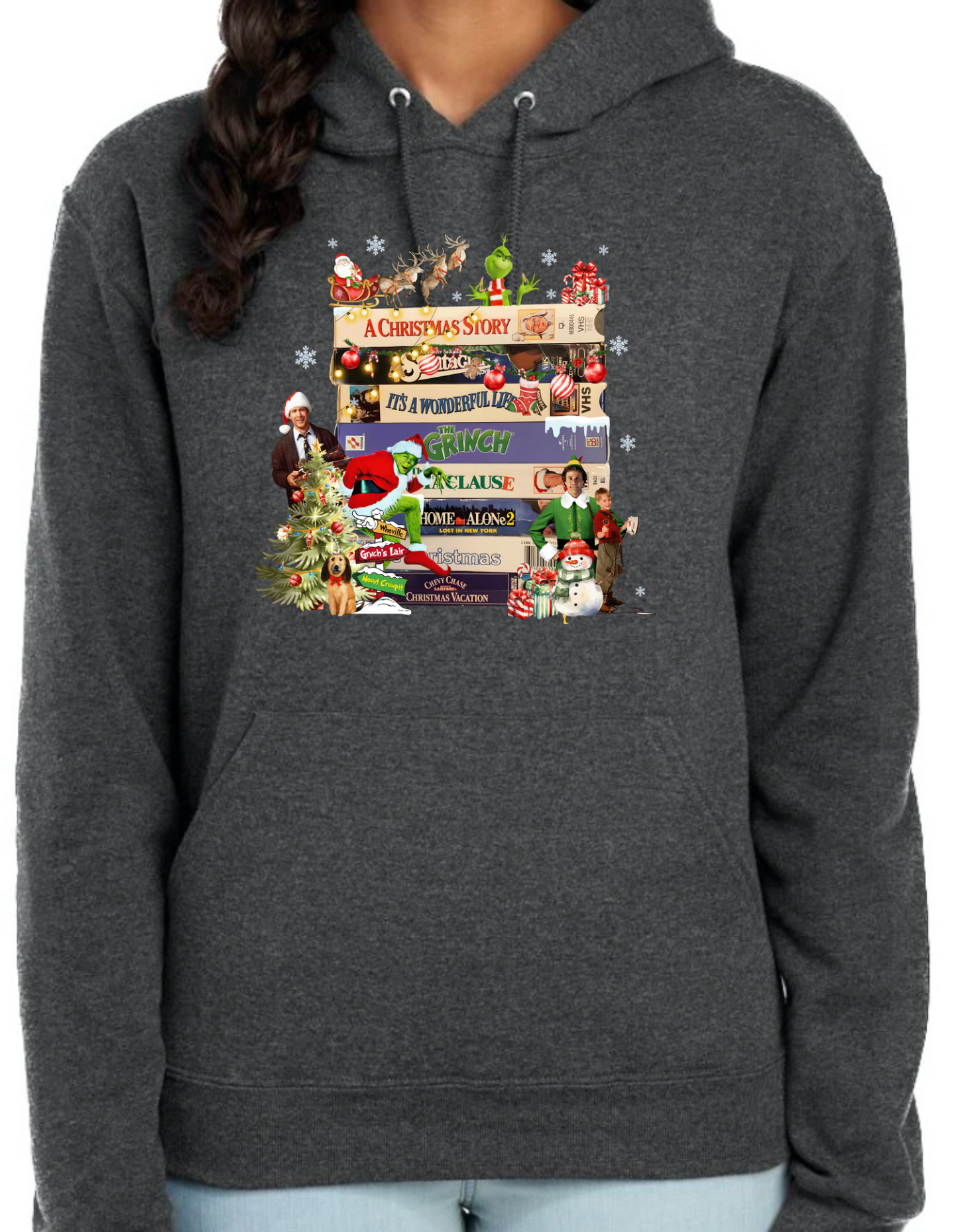 Christmas VHS Movies Hoodie