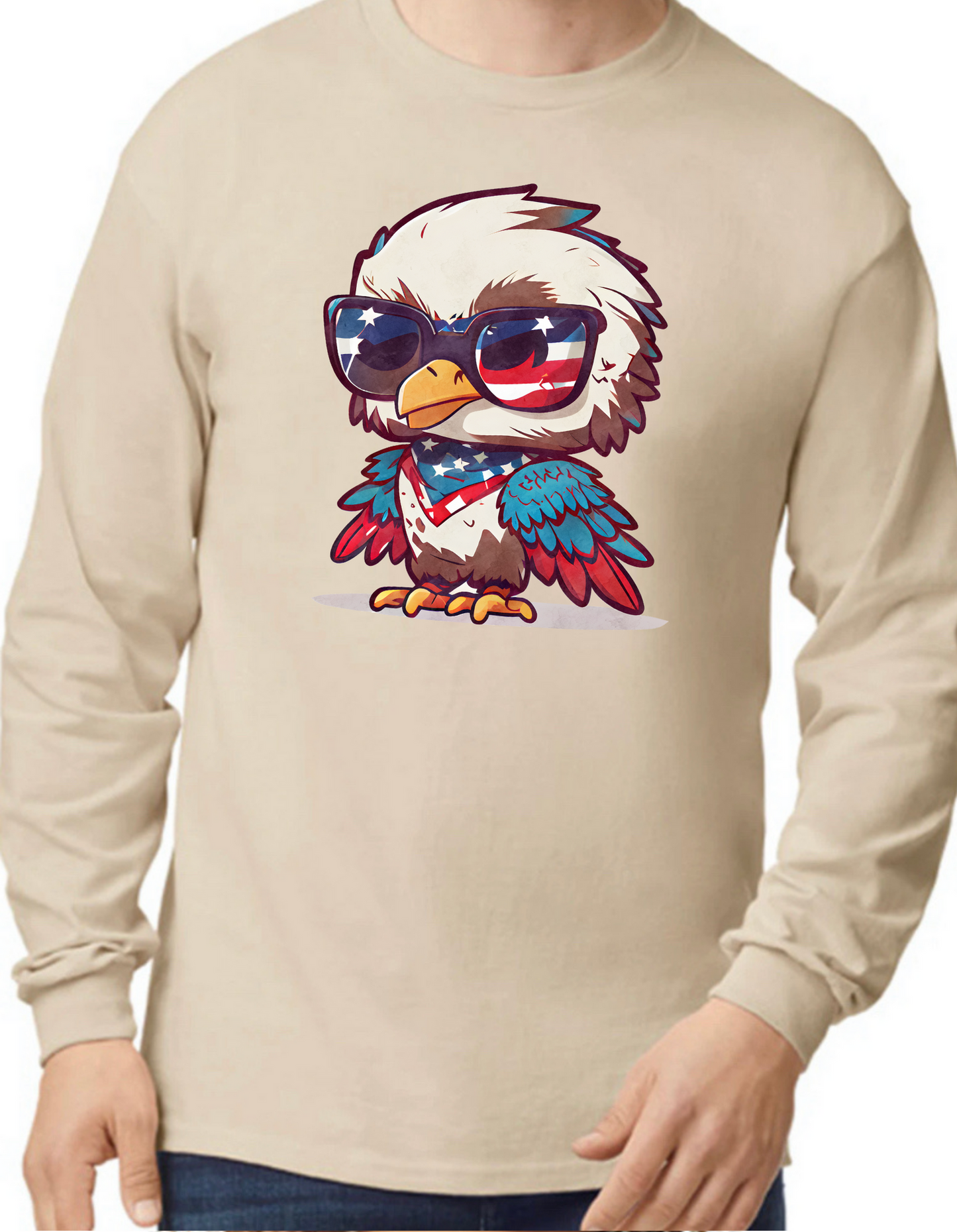 Patriotic Eagle Longsleeve