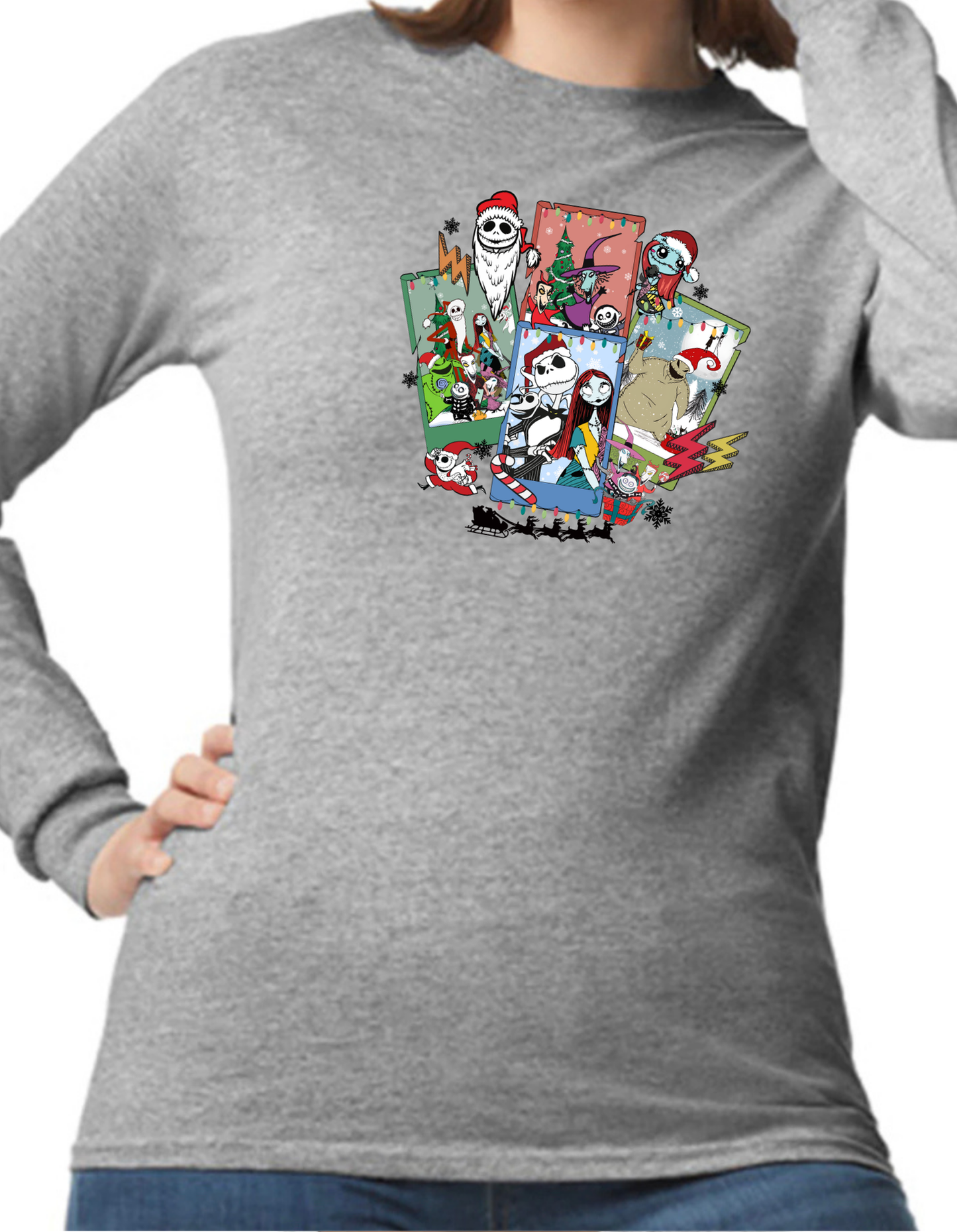 Nightmare Before Christmas Collage Longsleeve