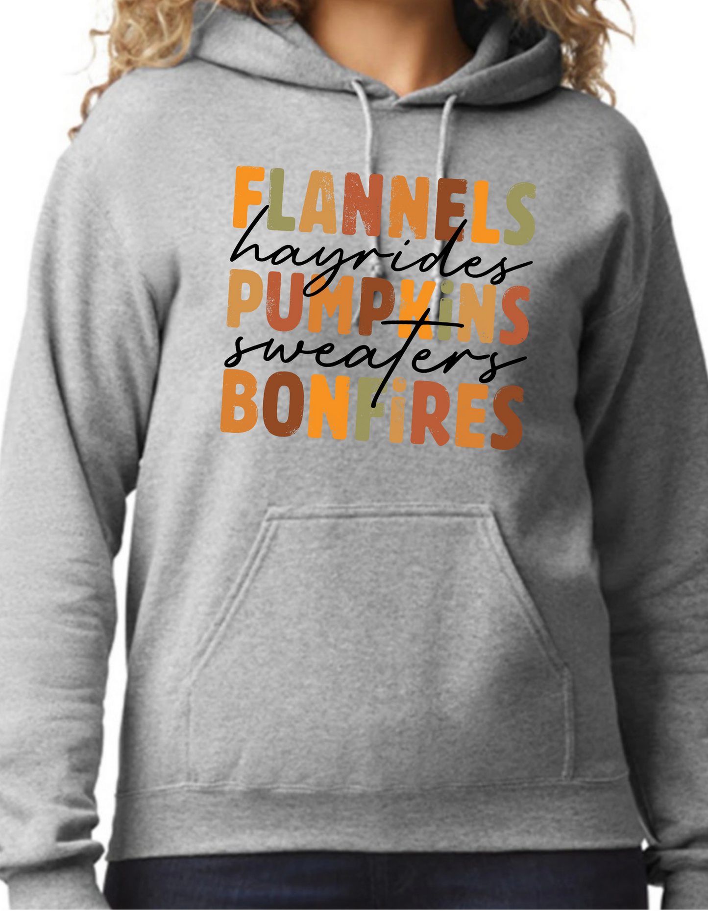 Flannels, Hayrides, Pumpkins Hoodie