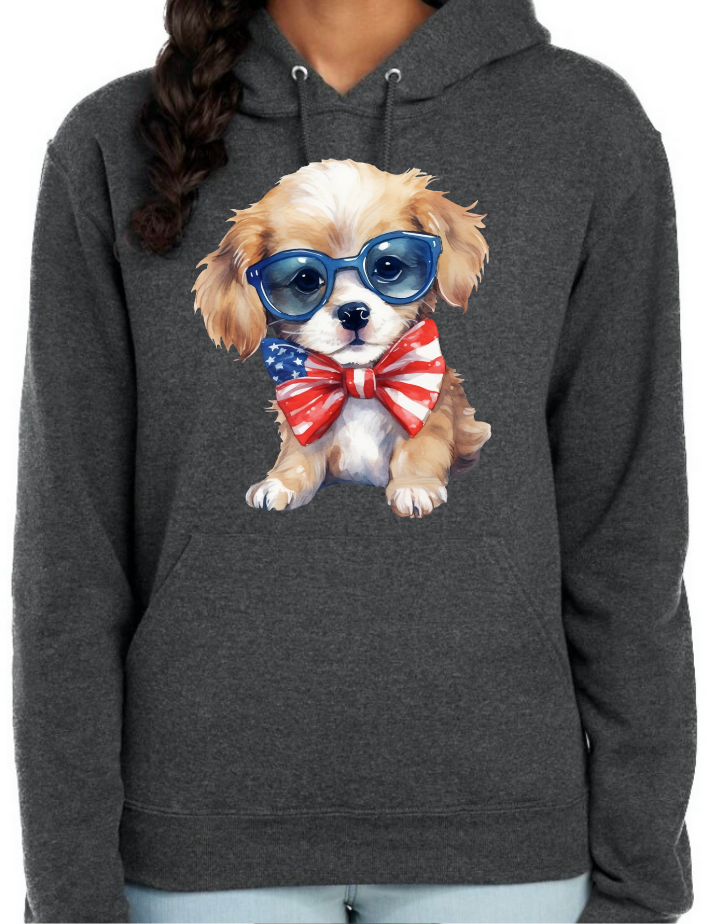 Patriotic Dog Hoodie