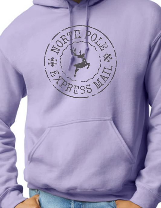 North Pole Express Mail Hoodie