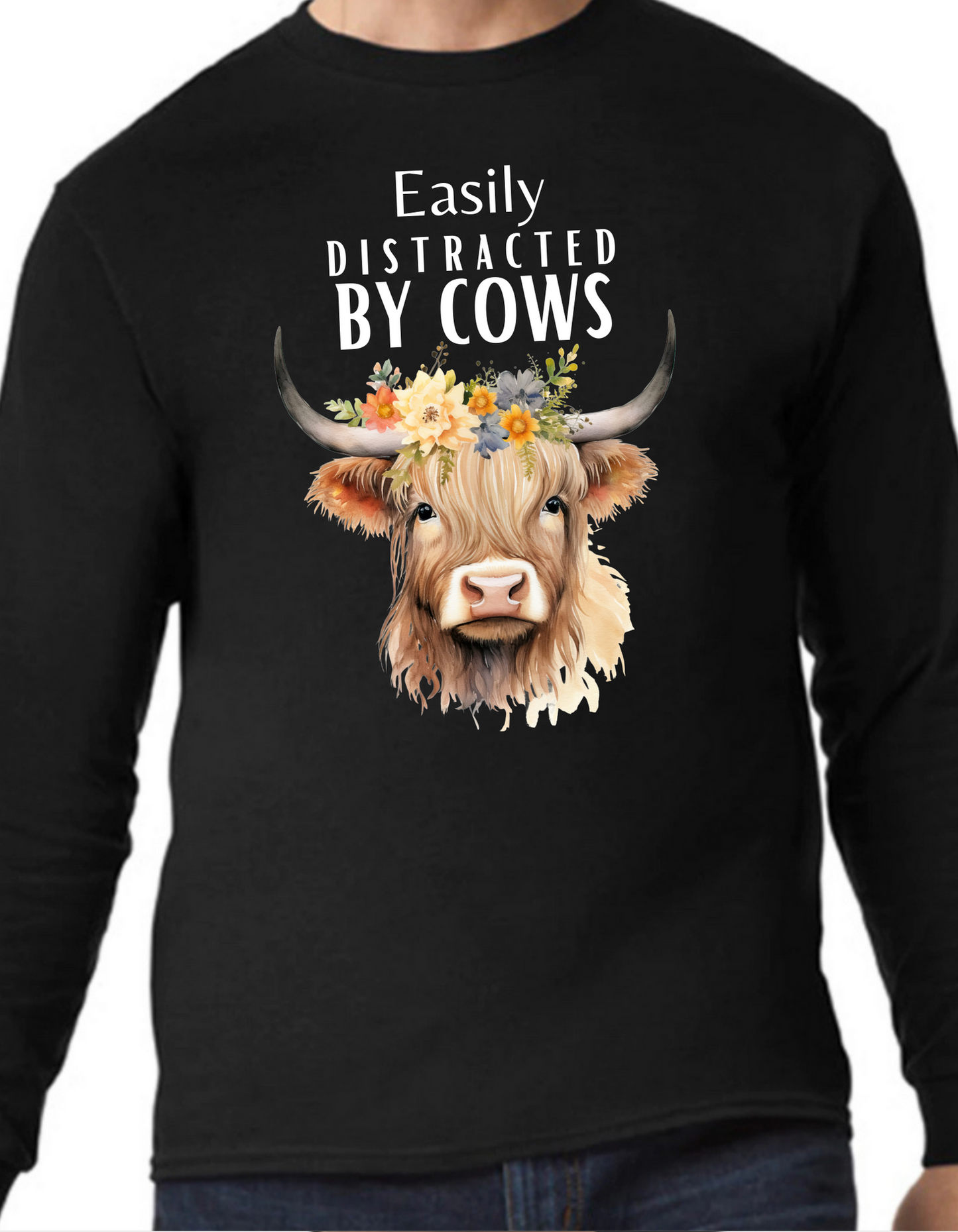 Easily Distracted by Cows Longsleeve