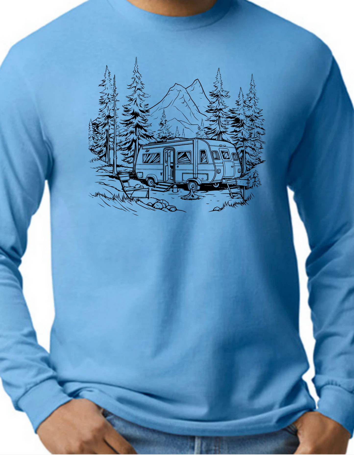 Camping in the Mountains Longsleeve