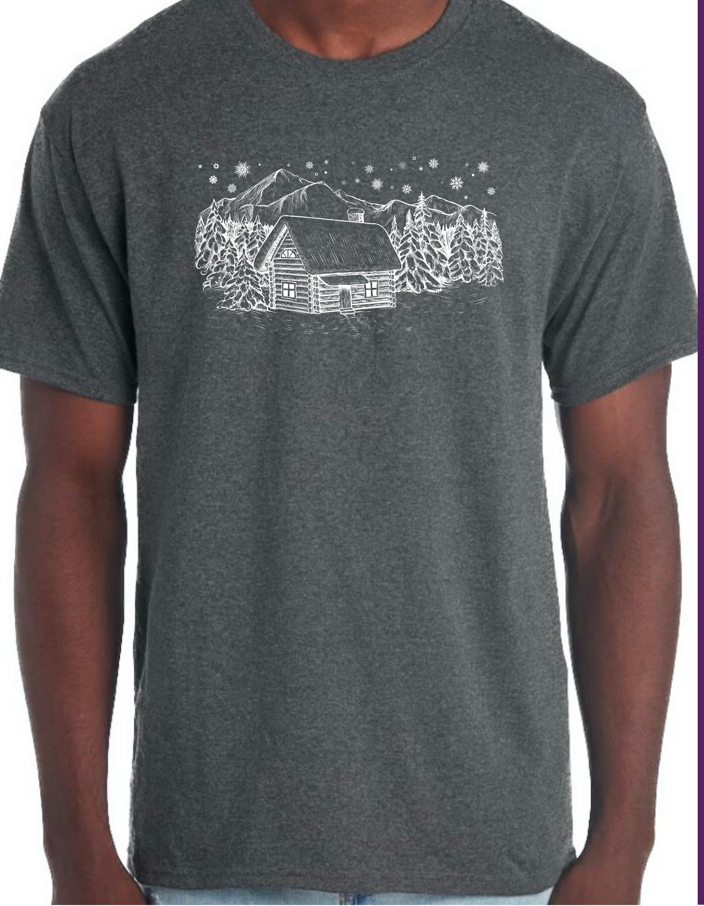 Winter Cabin Graphic Tee