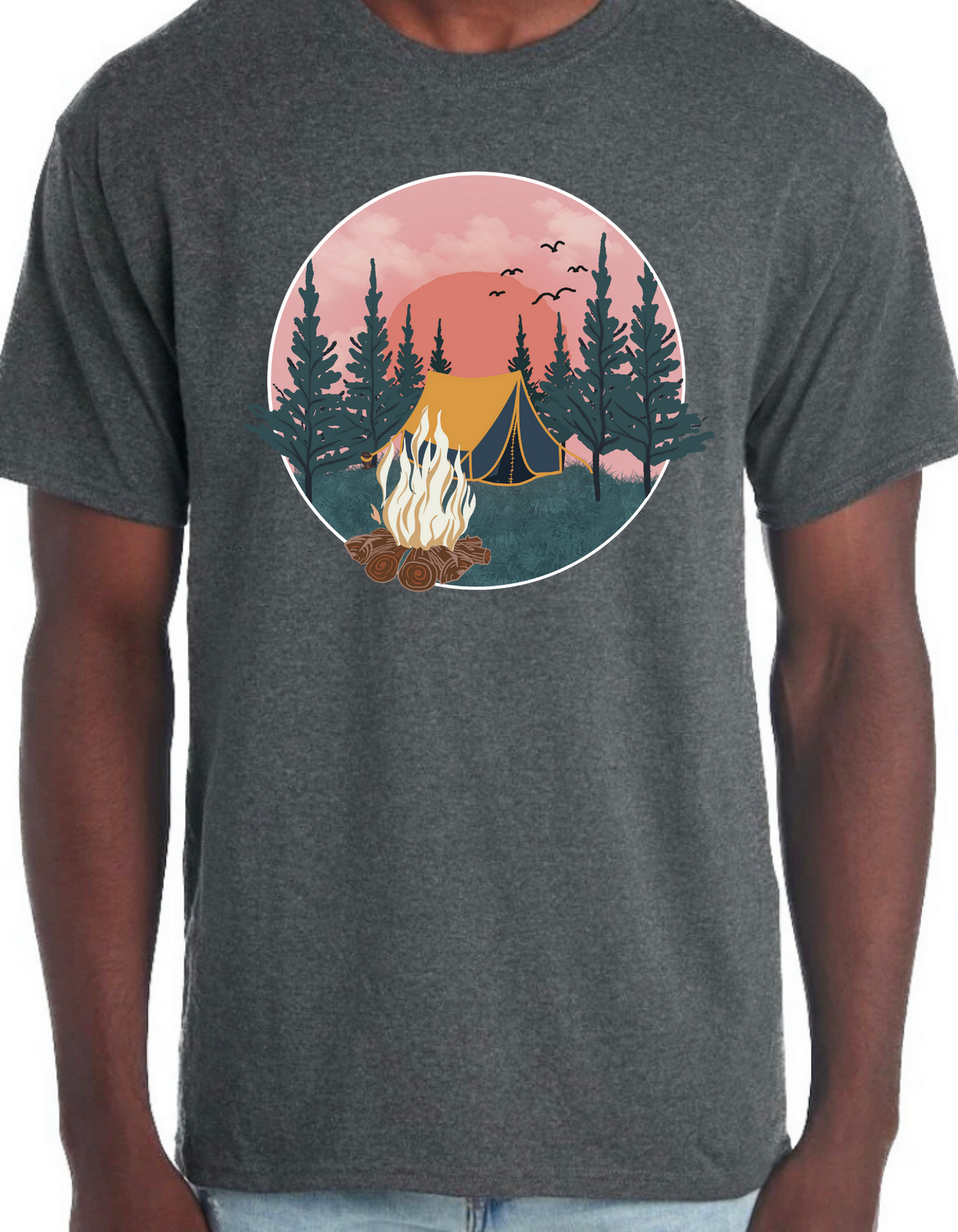 Campfire Sunset Graphic Tee