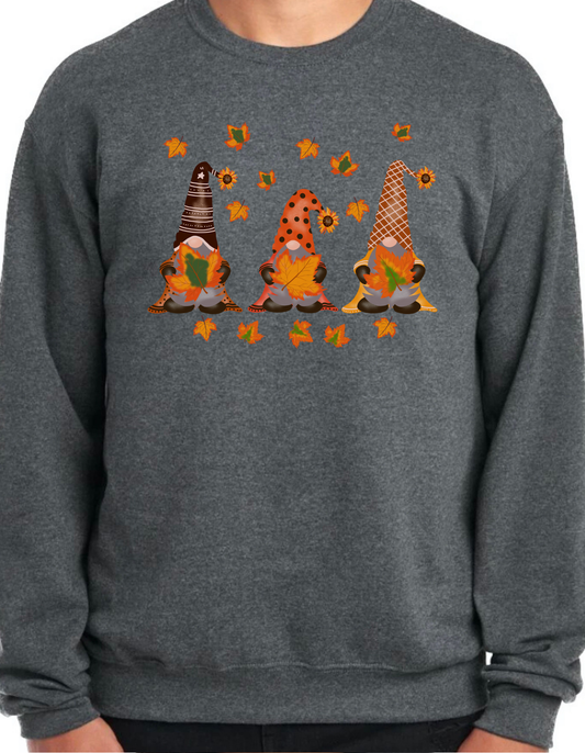 Fall Gnome Leaves Crewneck