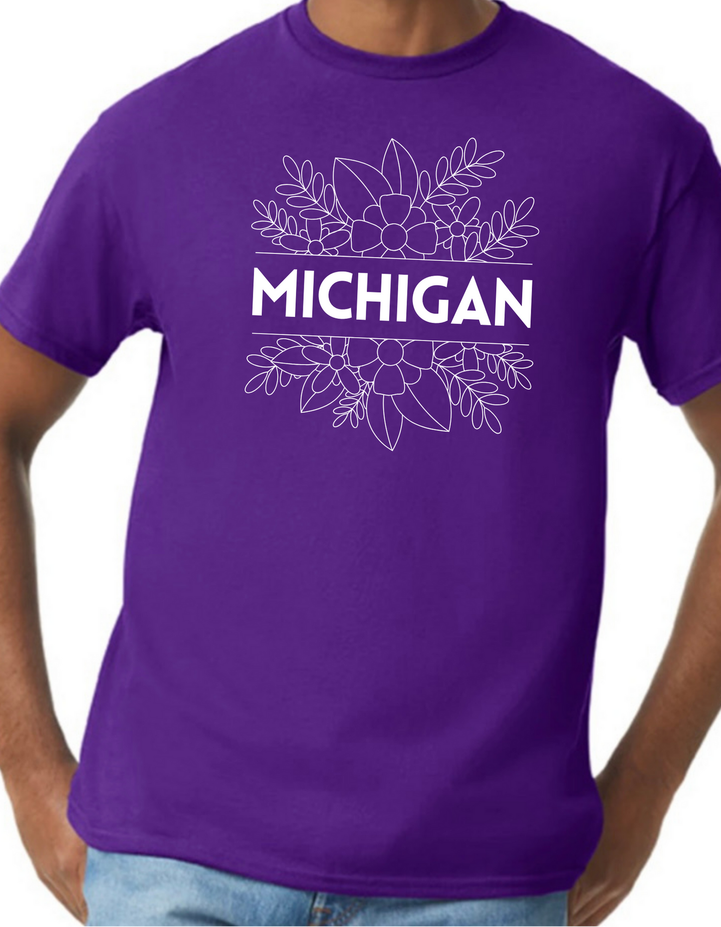 Floral Michigan Graphic Tee