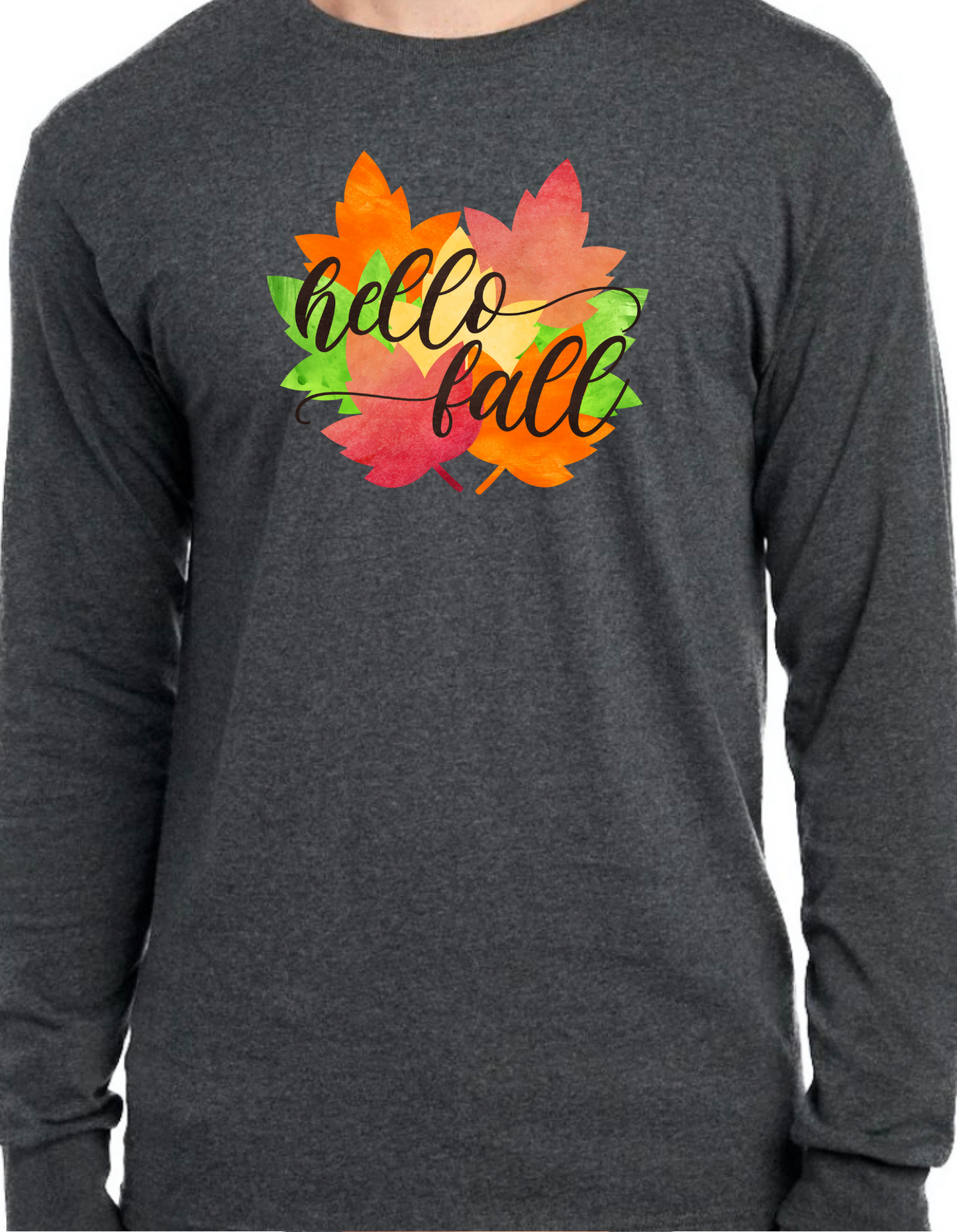 Hello Fall Leaves Longsleeve