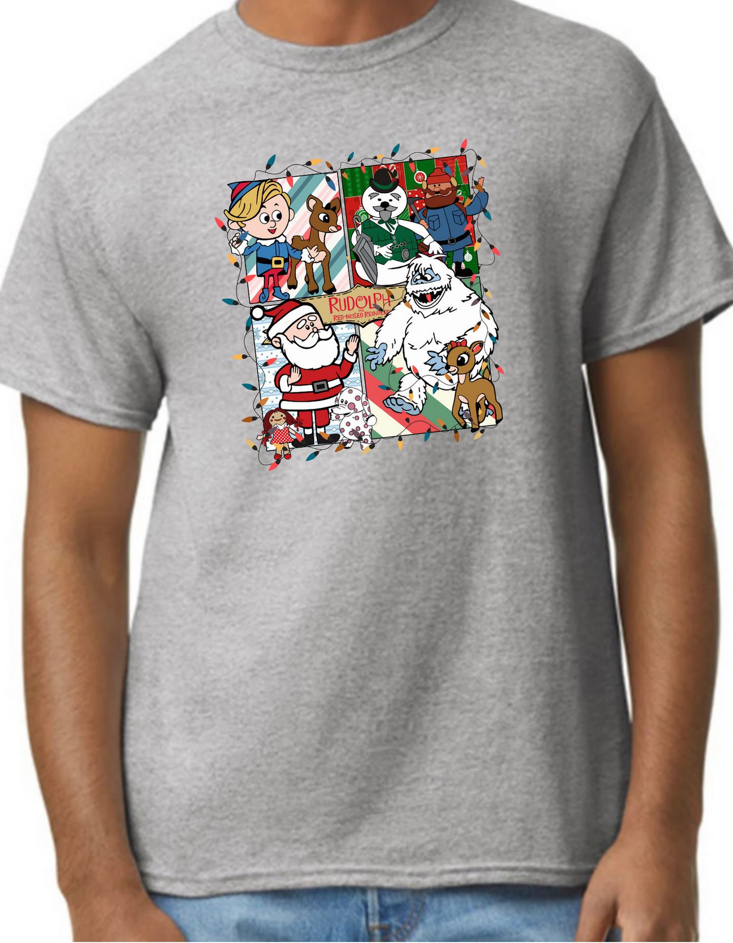 Rudolph the Red Nosed Reindeer Characters Graphic Tee