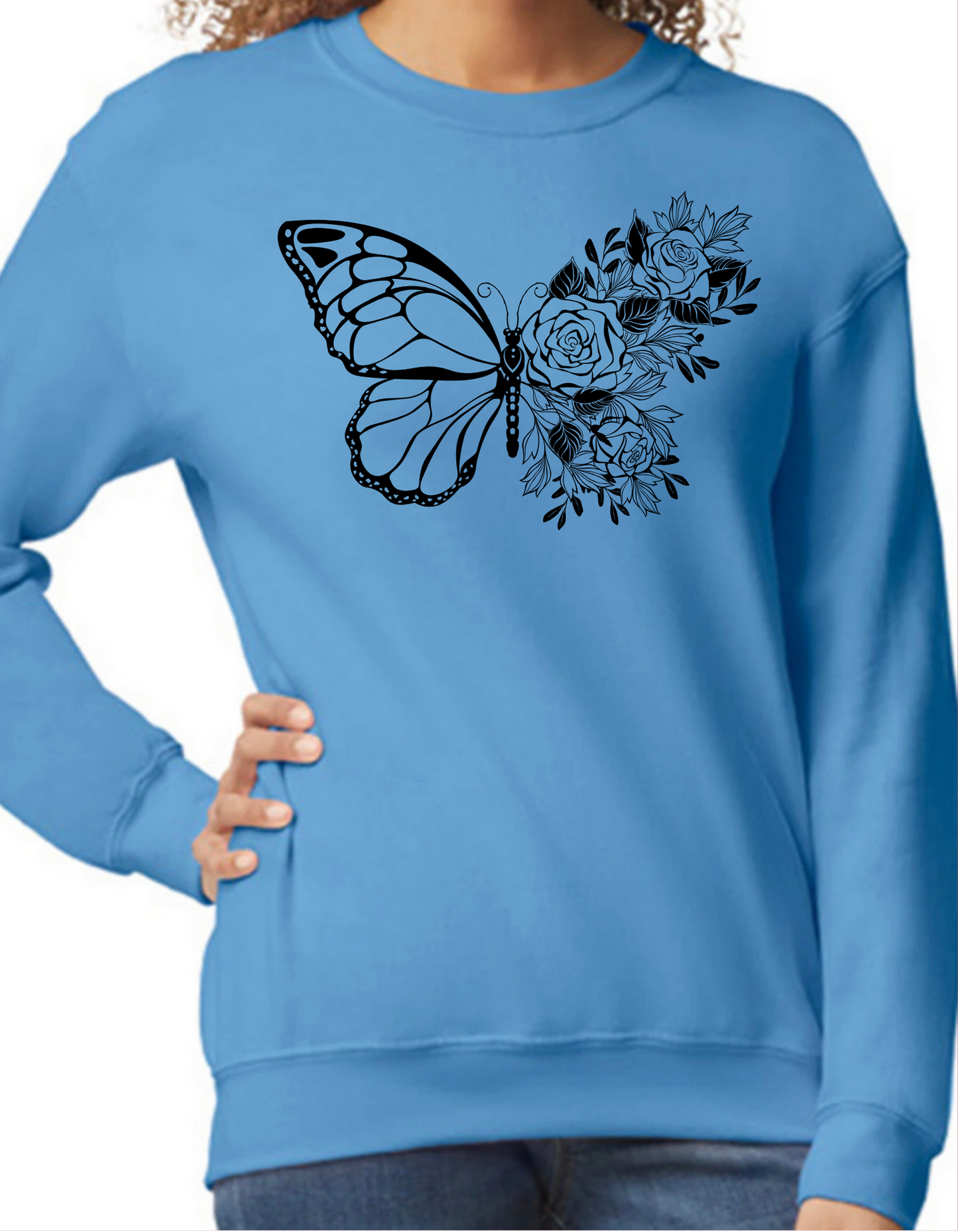 Blooming Butterfly Crewneck