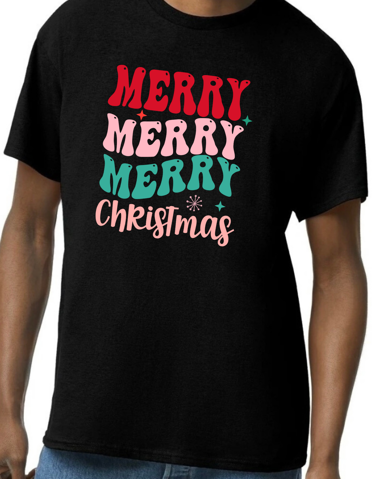 Merry Merry Merry Christmas Graphic Tee