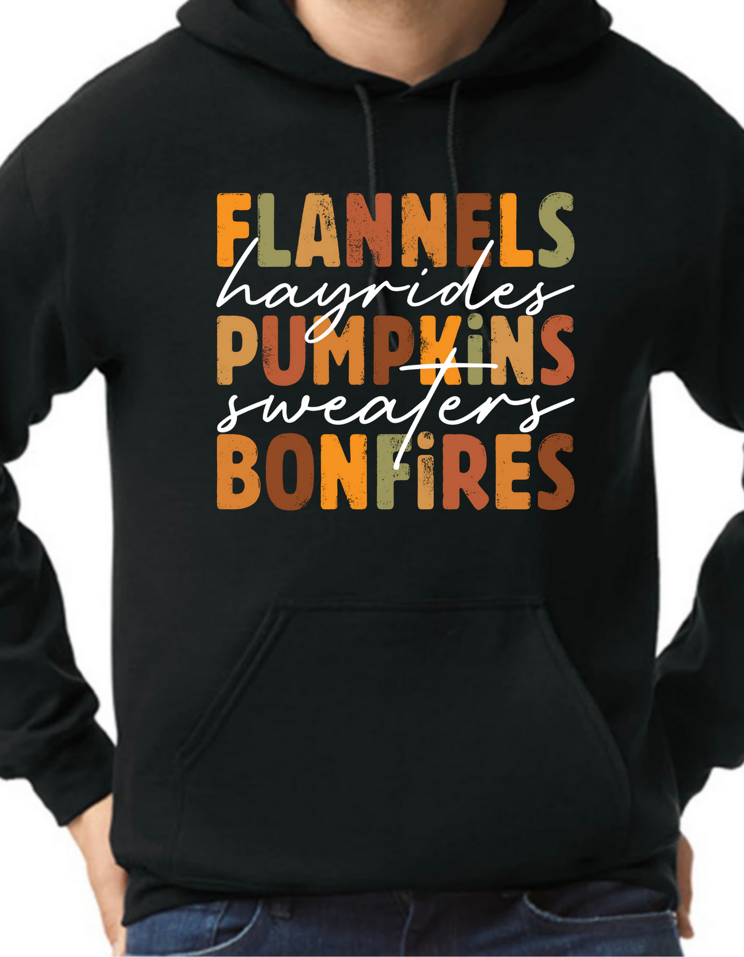 Flannels, Hayrides, Pumpkins Hoodie