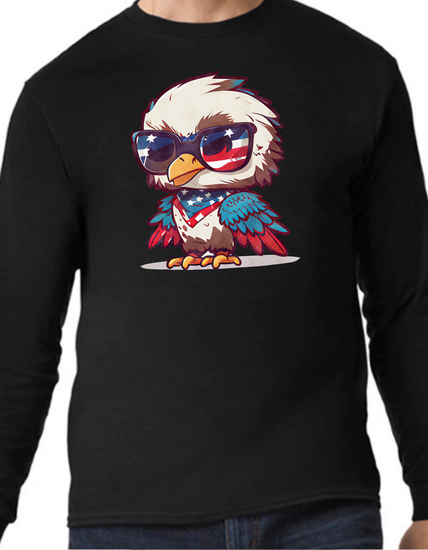 Patriotic Eagle Longsleeve