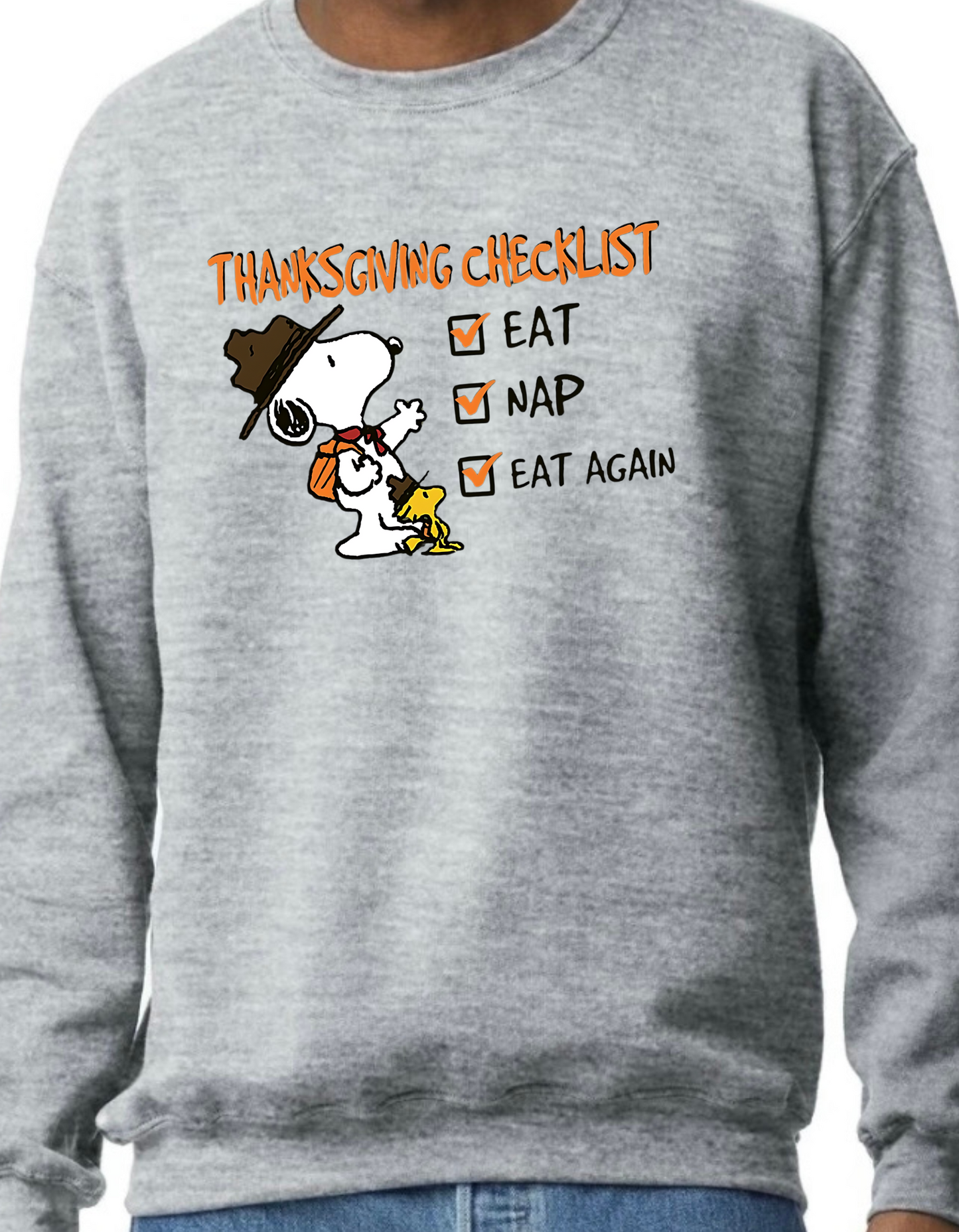 Thanksgiving Checklist Crewneck