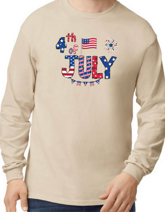 4th of July Banner Longsleeve