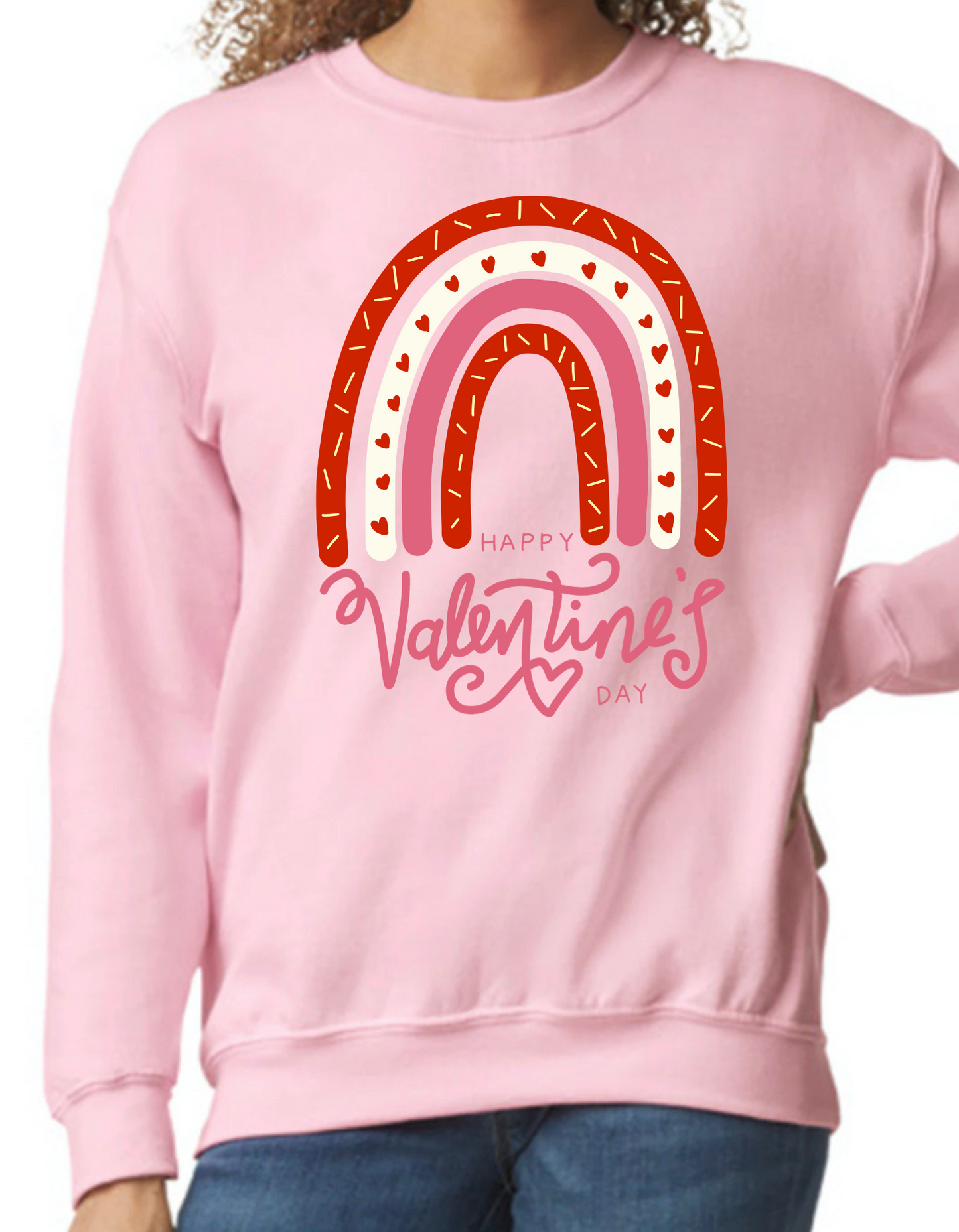 Valentine Rainbow Crewneck