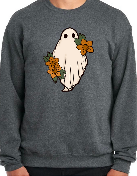 Floral Ghost Crewneck