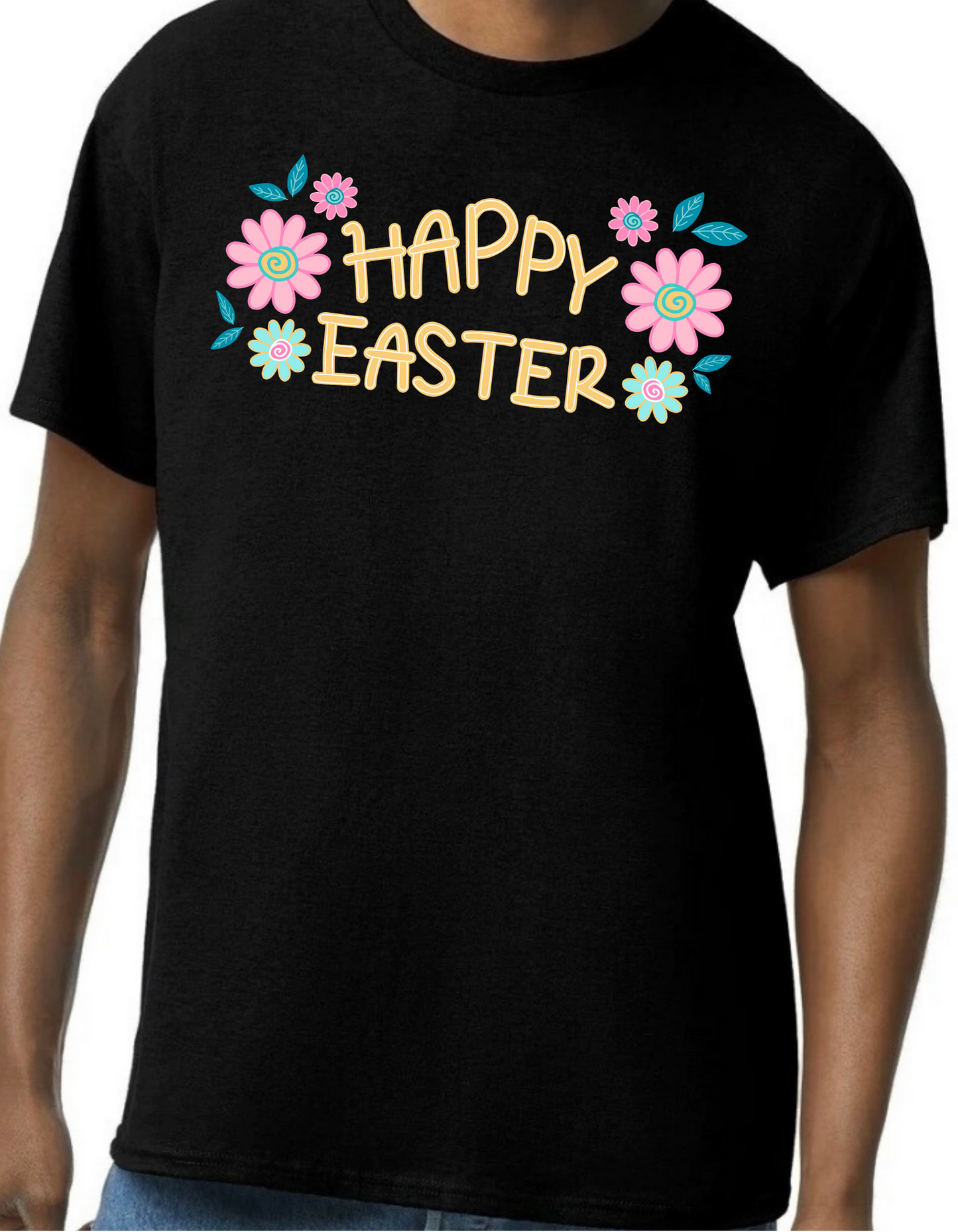 Happy Easter Flowers Graphic Tee