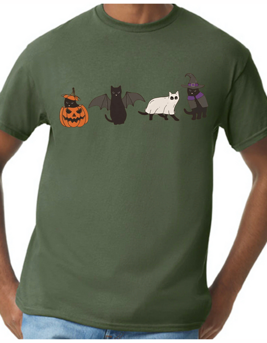 Halloween Cat Graphic Tee