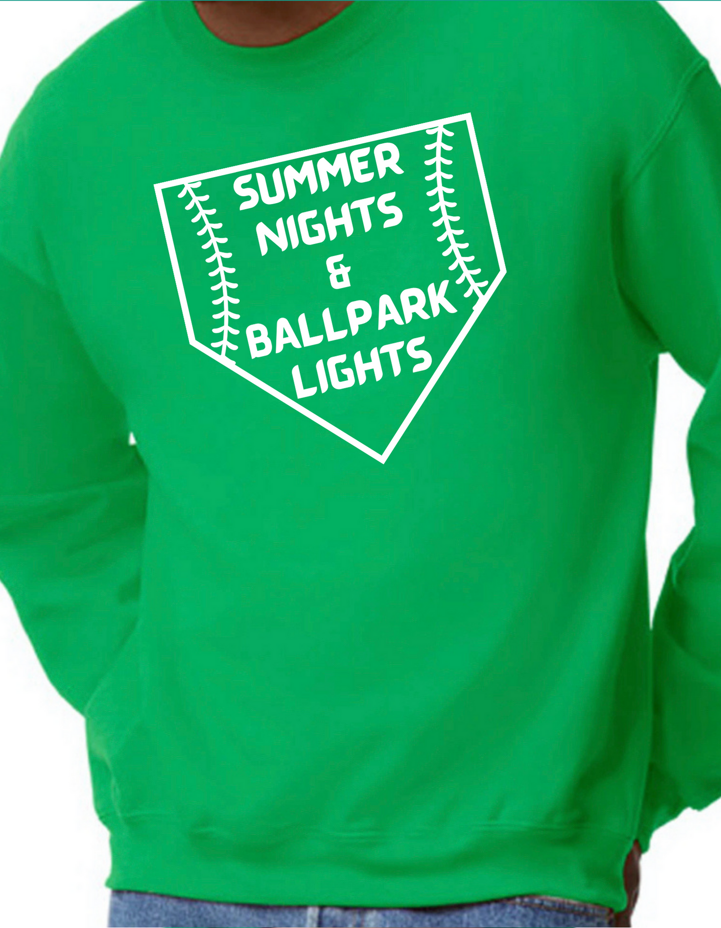 Summer Nights & Ballpark Lights Crewneck