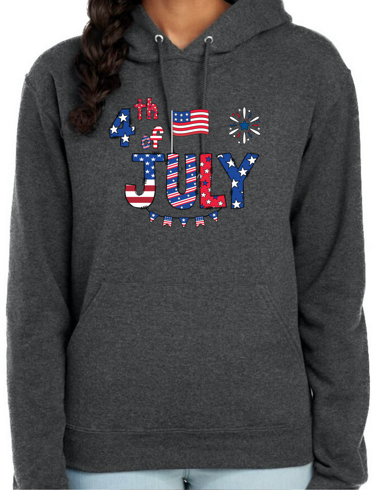 4th of July Banner Hoodie