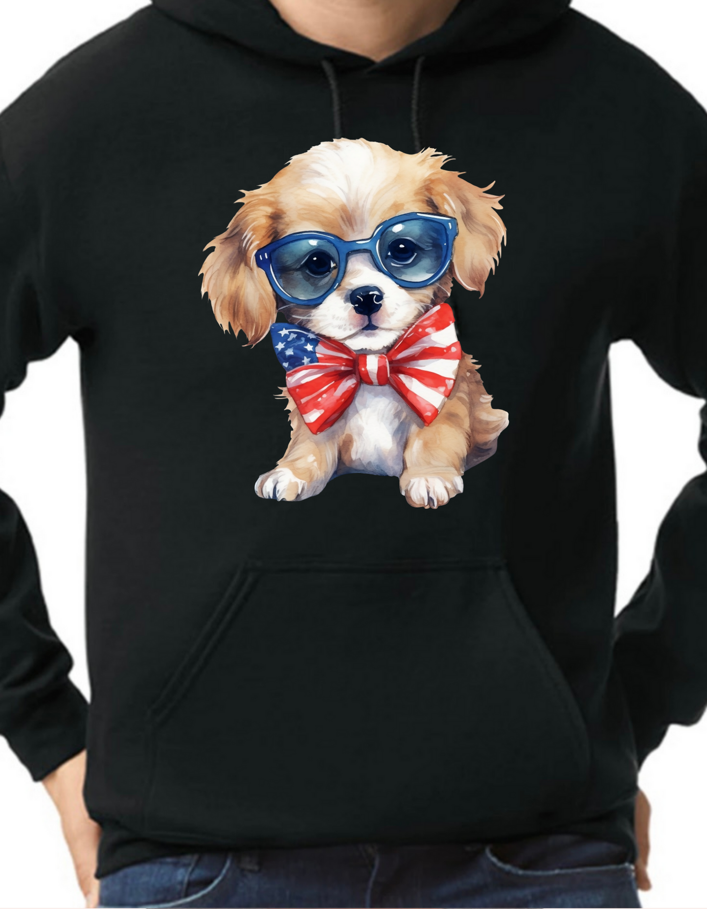 Patriotic Dog Hoodie