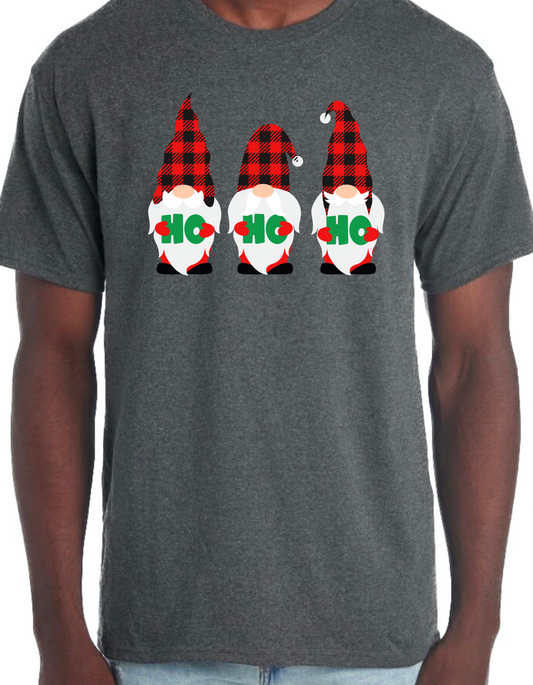 Ho Ho Ho Gnomes Graphic Tee